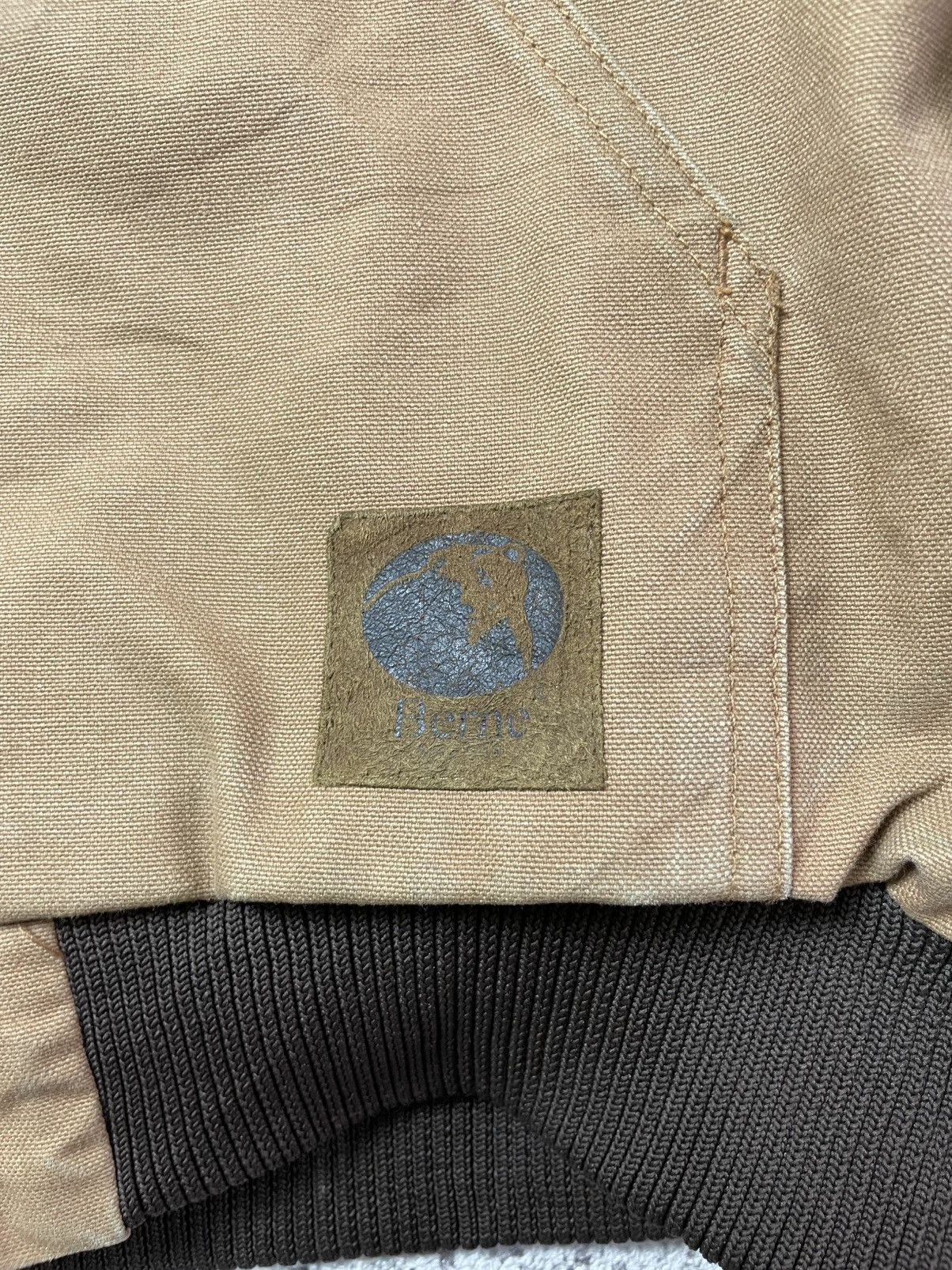 Carhartt Berne Vintage Brown Work Jacket Quilted Hooded Active Jacket Size US L / EU 52-54 / 3 - 3 Thumbnail