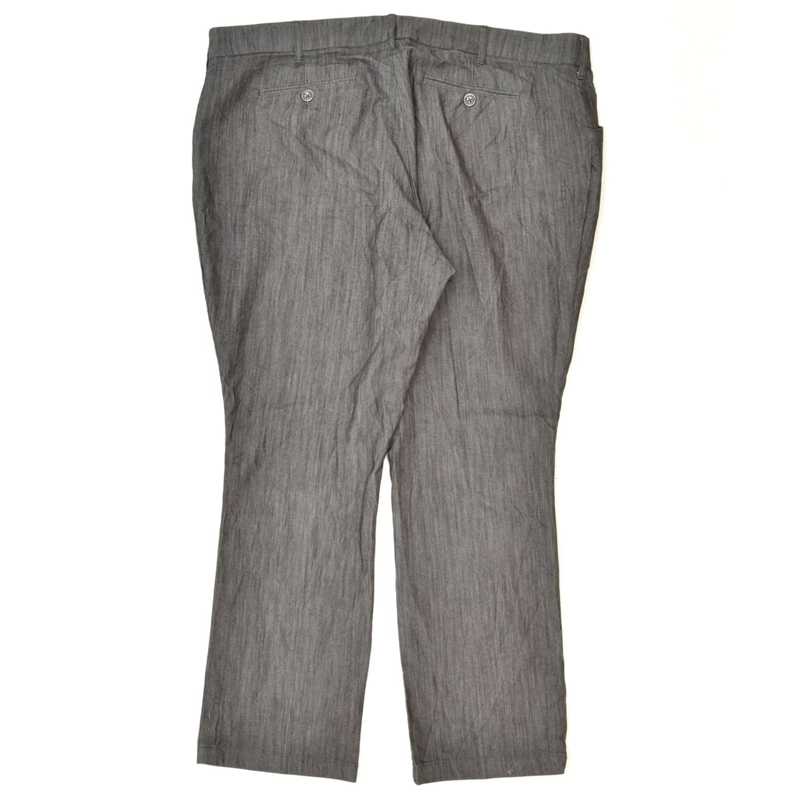 Lee LEE Womens Mid Rise Straight Casual Trousers Grey W44 L31 Cotton DP03 Classic Rise Zip Regular Pattern No Pattern DP03 Size 30" / US 8 / IT 44 - 2 Thumbnail