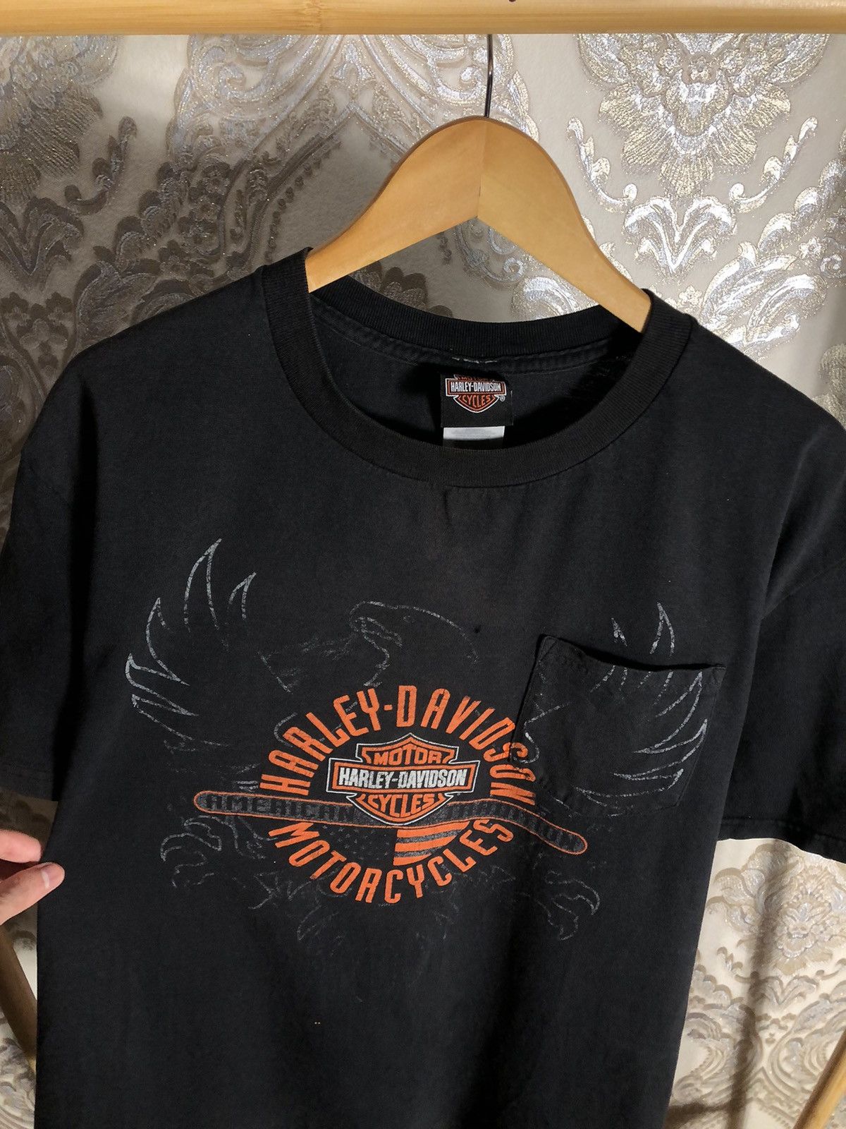 Harley Davidson VINTAGE HARLEY DAVIDSON MOTORCYCLE RETRO T-SHIRT BIKE 90s Size US L / EU 52-54 / 3 - 3 Thumbnail