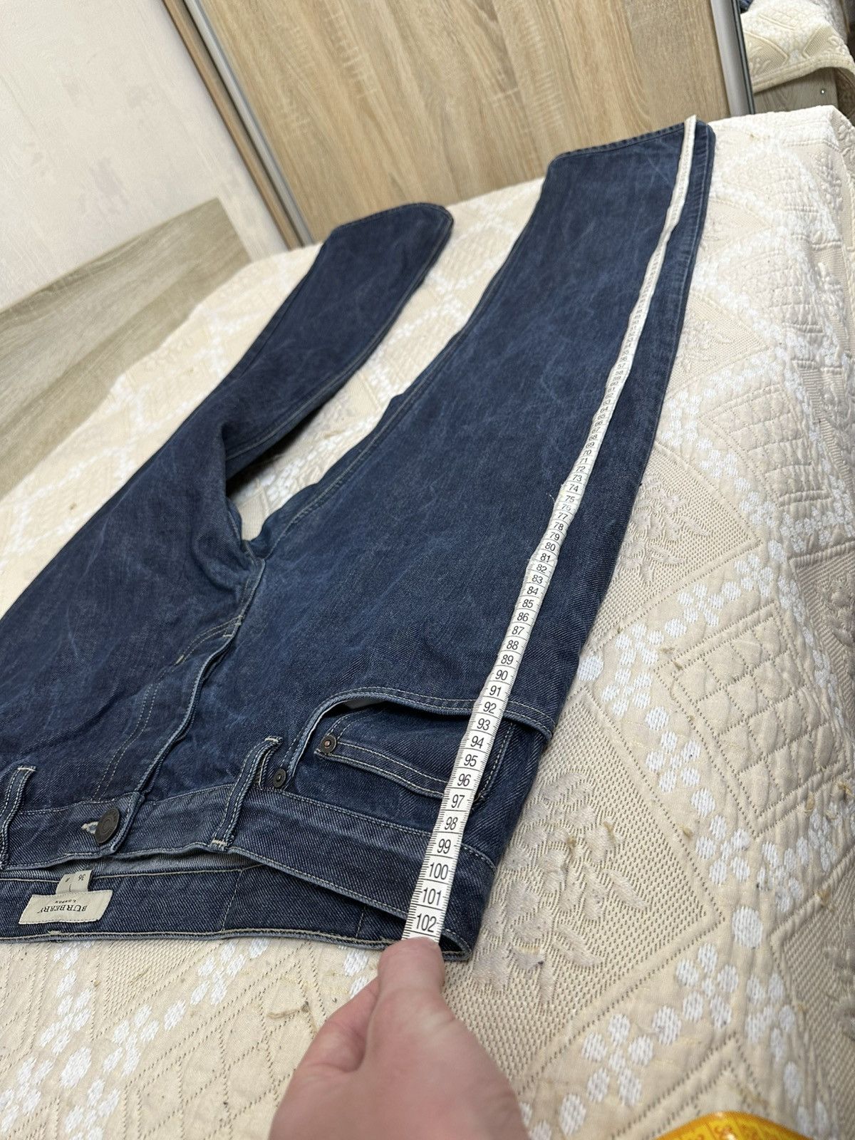Burberry 🔥 Burberry London Vintage Blue Denim Pants Jeans Trousers Size US 36 / EU 52 - 11 Thumbnail