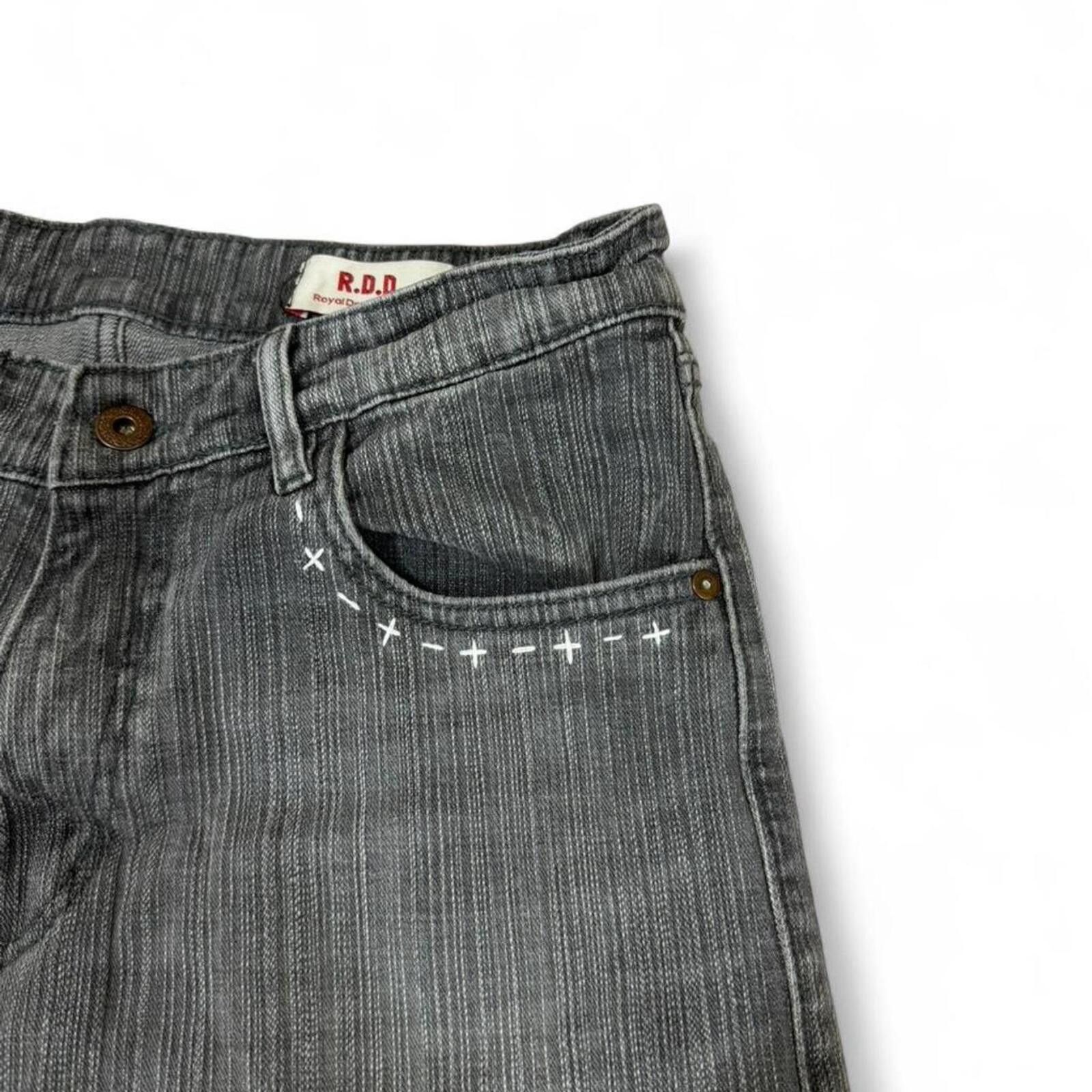 True Religion R.D.D. grey pinstripe bootcut denim jeans Size 32" / US 10 / IT 46 - 3 Thumbnail