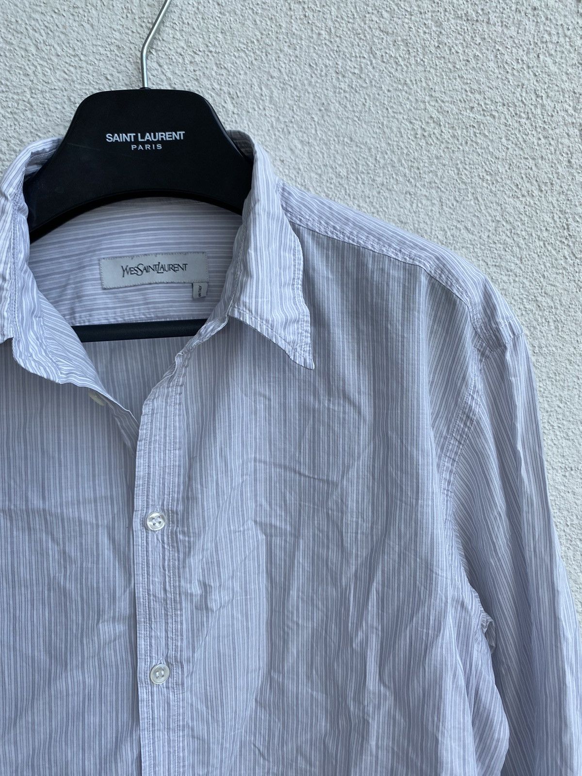 Yves Saint Laurent Super Light 2009 YSL Shirt Italy Summer Size US L / EU 52-54 / 3 - 15 Thumbnail
