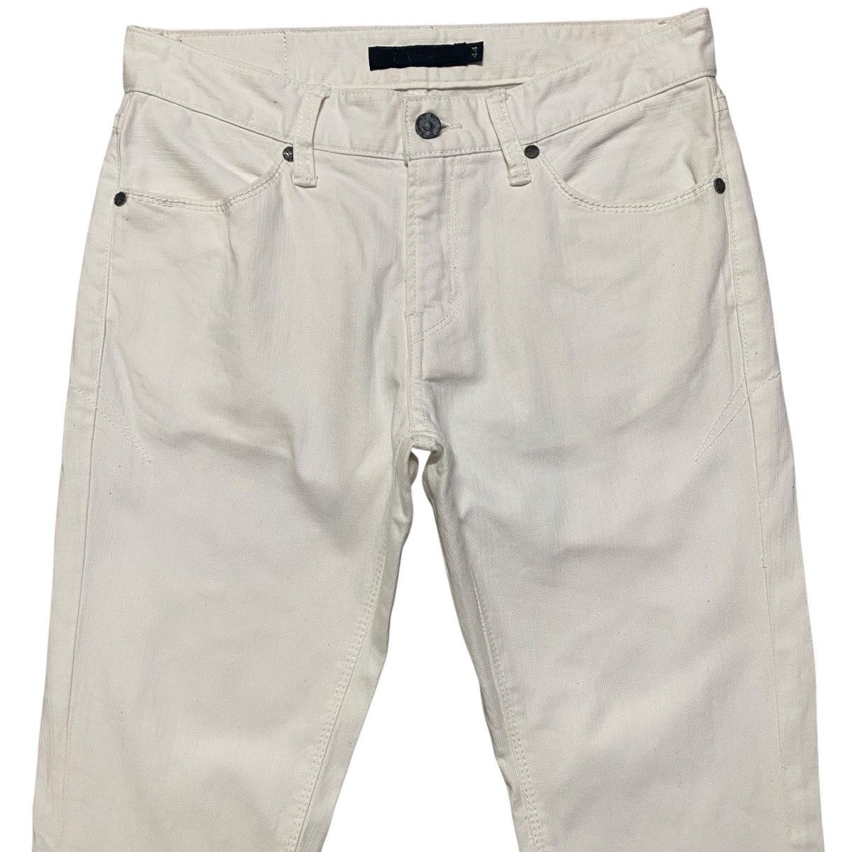 GOSTAR DE FUGA FUGA JAPAN White Denim Low Flare Jeans Size US 30 / EU 46 - 3 Thumbnail