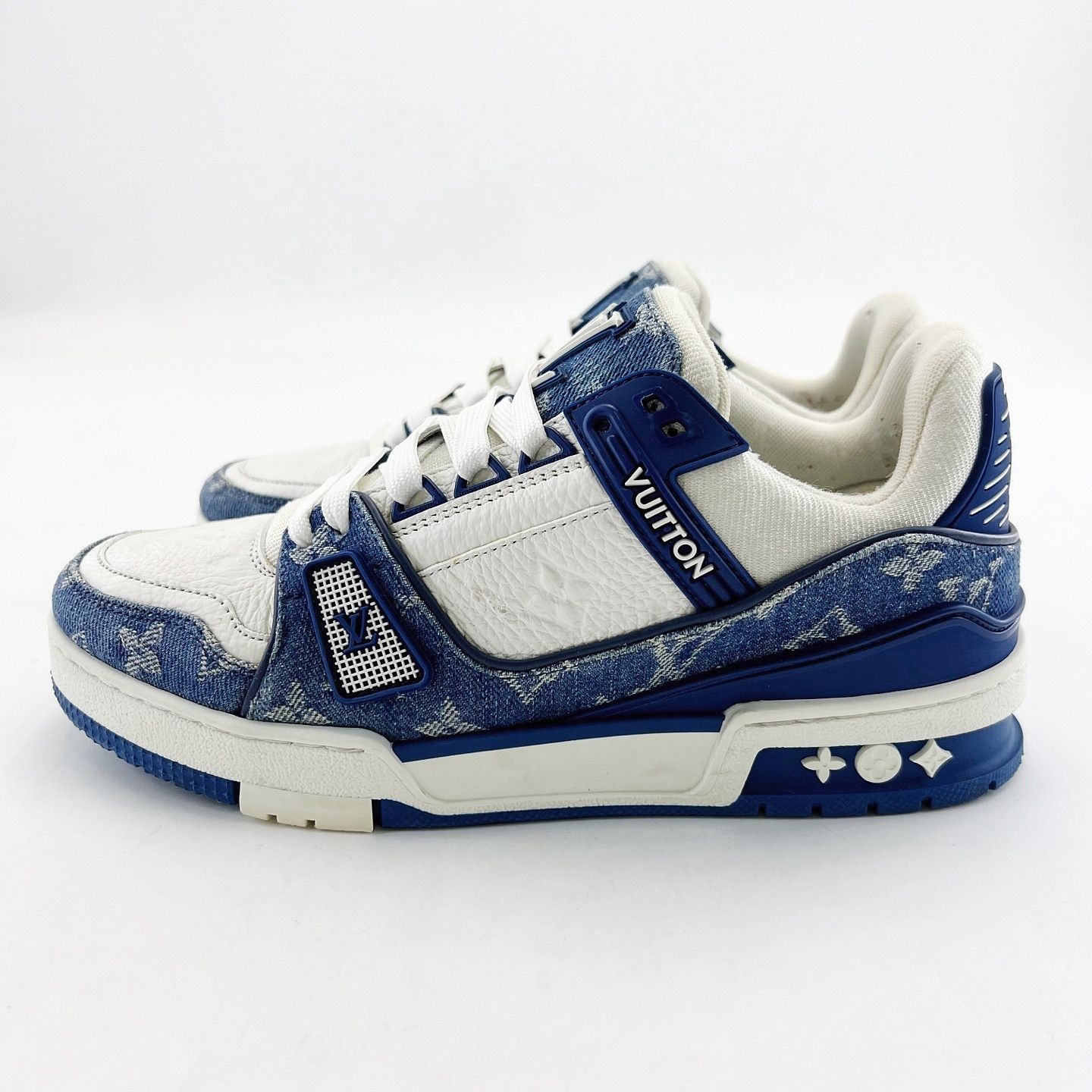 Louis Vuitton Louis Vuitton Monogram Denim Trainer Sneakers Size US 5.5 Size US 5.5 / EU 38 - 1 Thumbnail