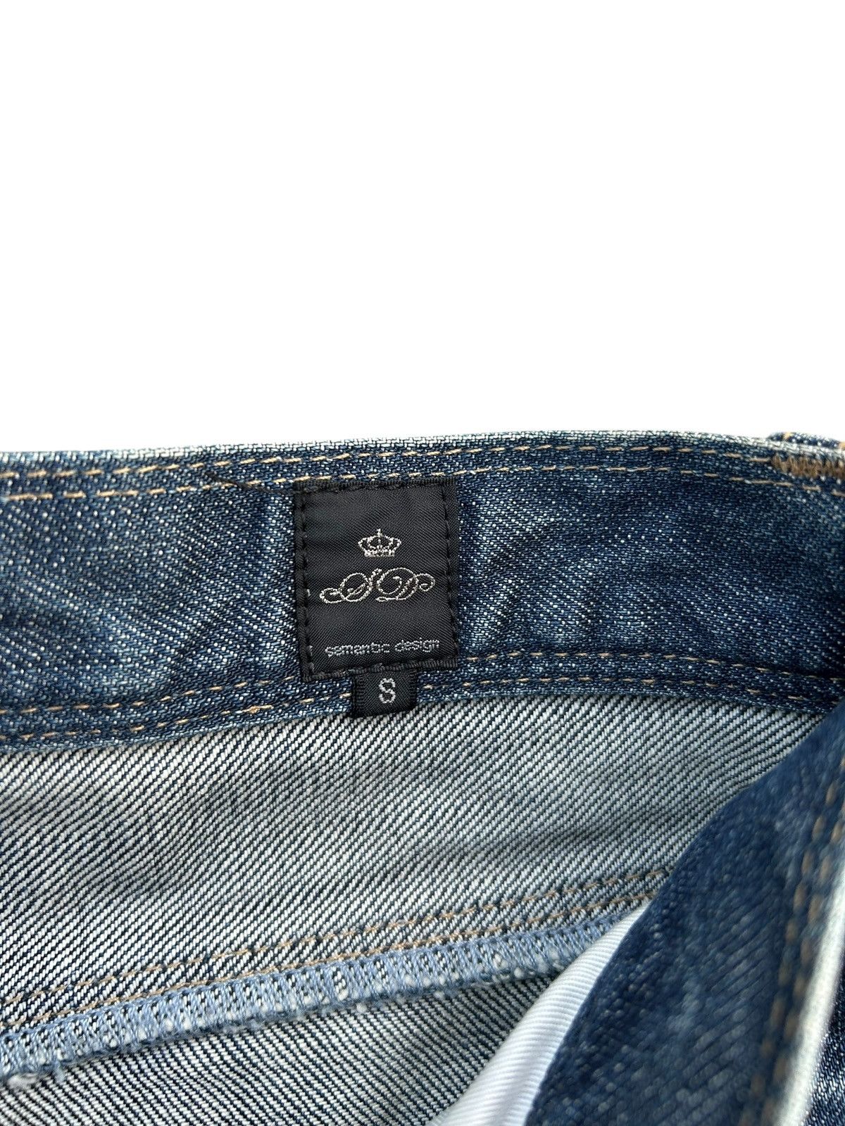 semanticdesign Semantic Design Japanese Punk Distressed Denim Jeans Size US 29 - 6 Thumbnail