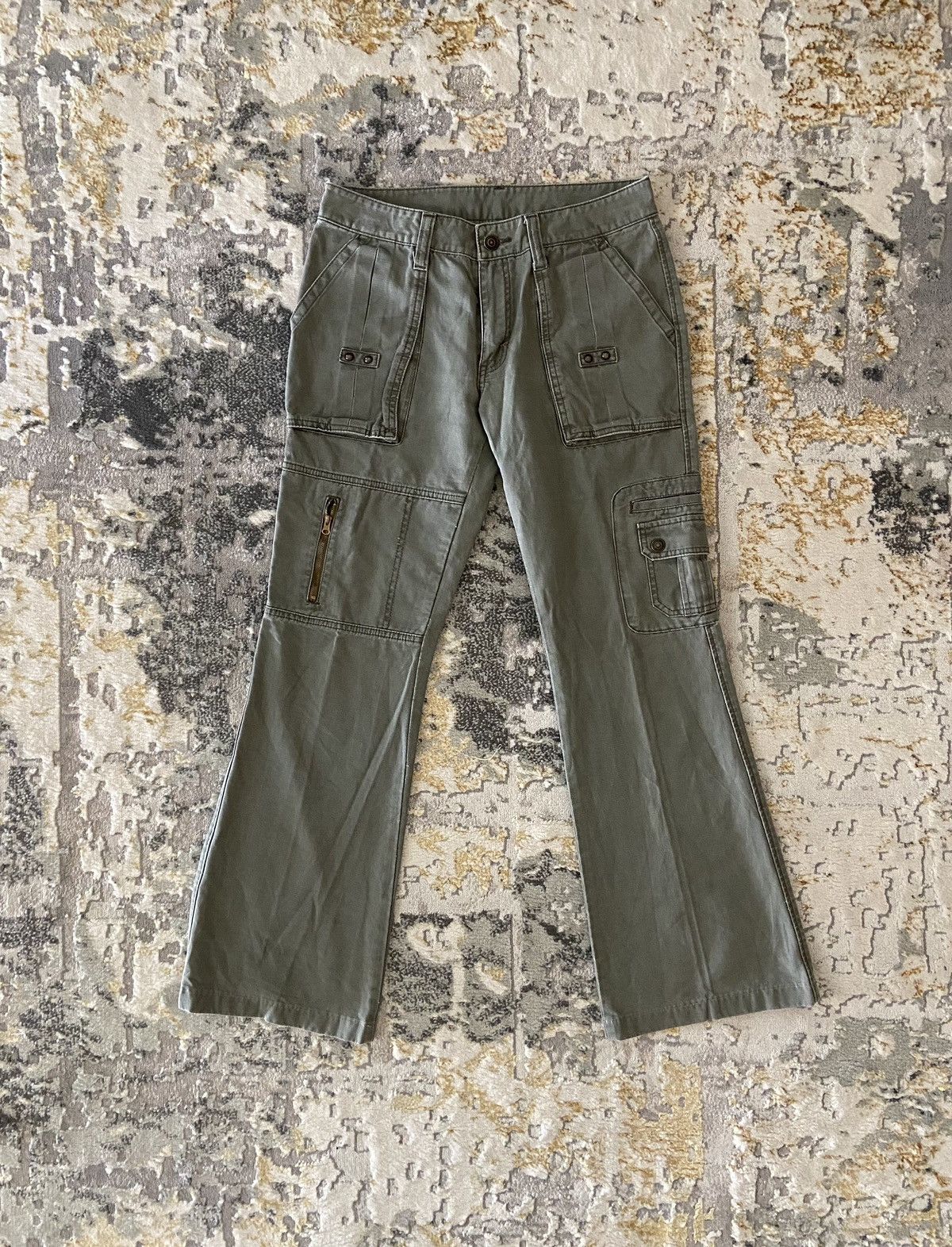 If Six Was Nine × Japanese Brand × Other ❤️‍🔥SEND OFFER ❤️‍🔥Cargo Flare Japan Brand Stylish Trouser Size 30" / US 8 / IT 44 - 1 Thumbnail