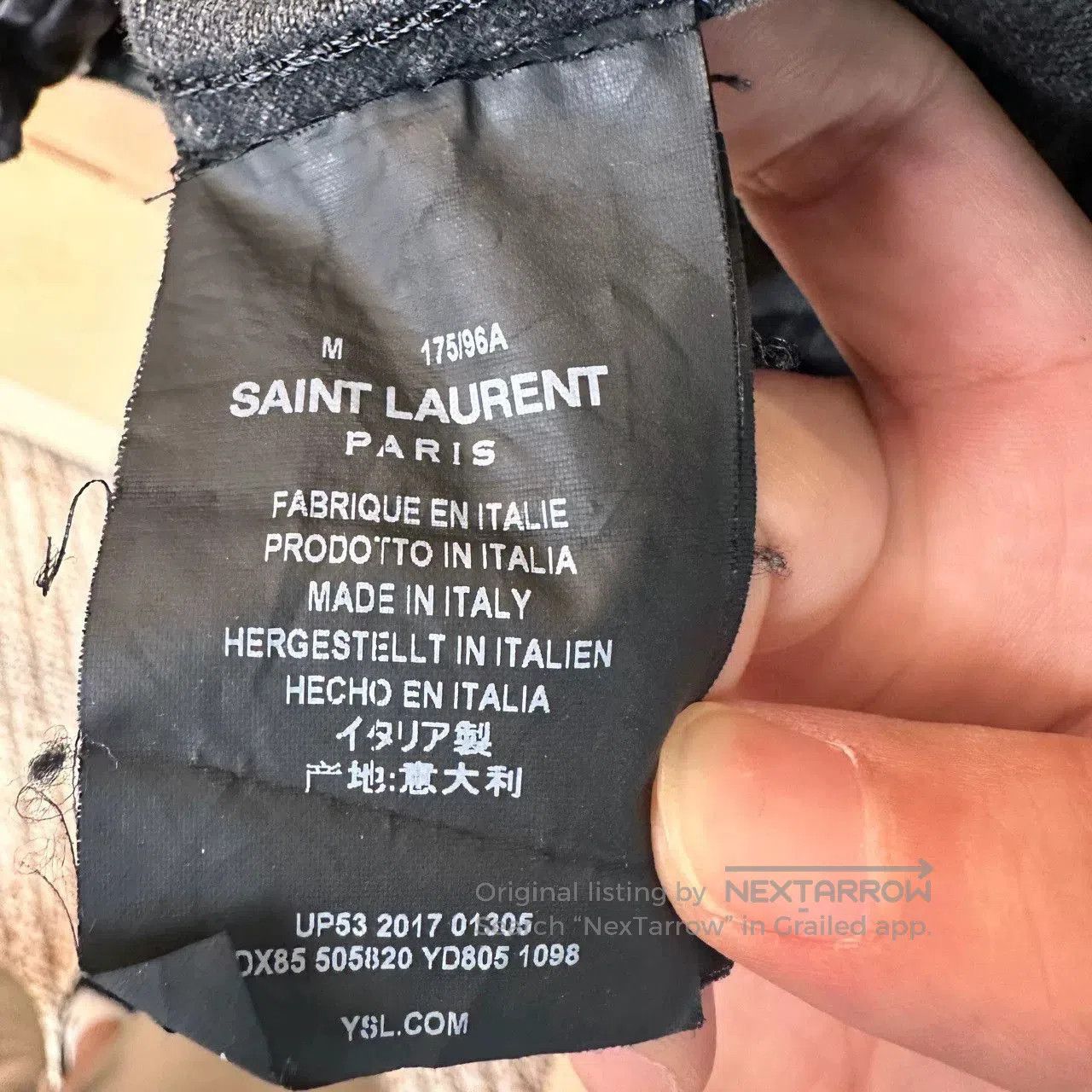Saint Laurent Paris Saint Laurent Coconut Tree Denim Jacket. Size US M / EU 48-50 / 2 - 5 Thumbnail