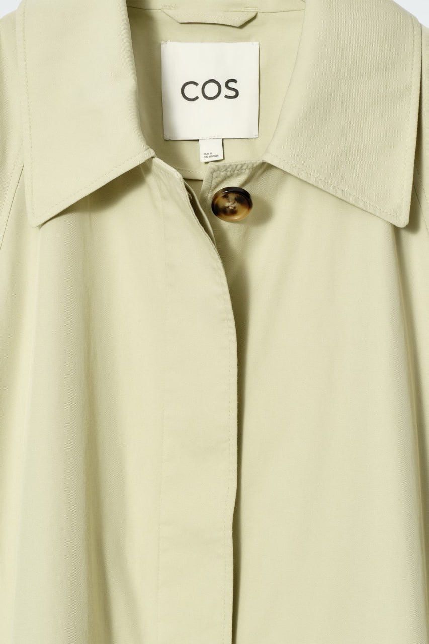Cos Cos oversized voluminous car coat Light Green Trench Jacket Size M / US 6-8 / IT 42-44 - 4 Thumbnail