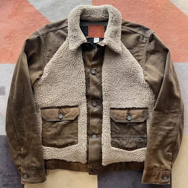 RRL Ralph Lauren RRL Ralph Lauren Brown bear mud-dyed jacket Size US M / EU 48-50 / 2 - 1 Thumbnail