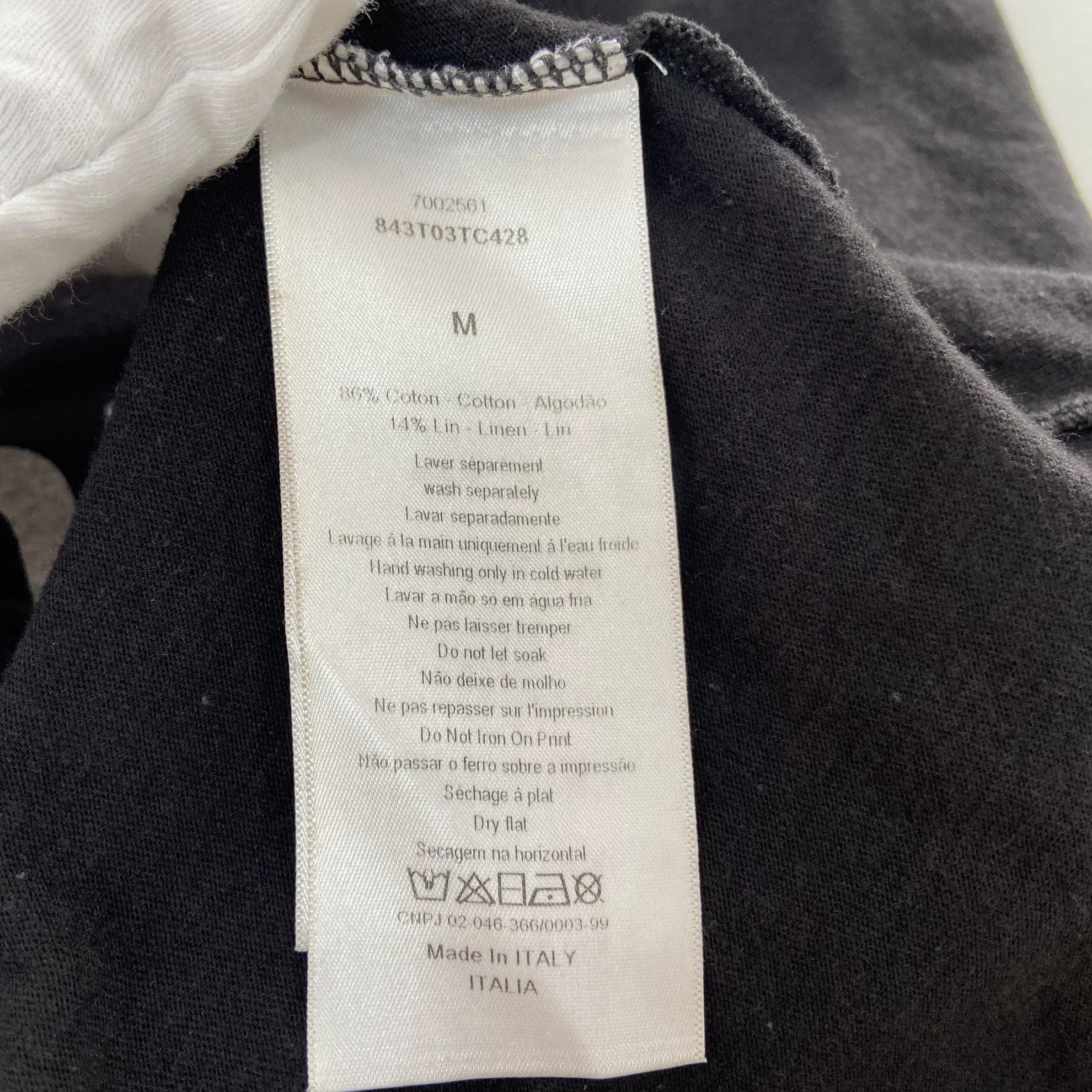 Dior Dior Black Logo Tee M 4874 Size M / US 6-8 / IT 42-44 - 7 Thumbnail