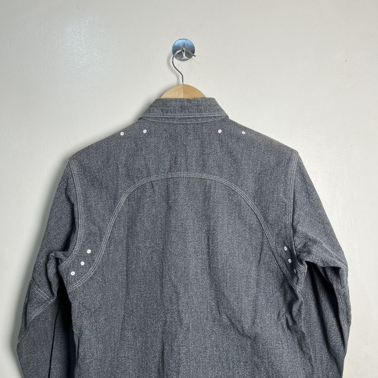 Sugar Cane SUGAR CANE SC23212 Cotton Mock Twist Chin Strap Shirt Size US M / EU 48-50 / 2 - 14 Thumbnail