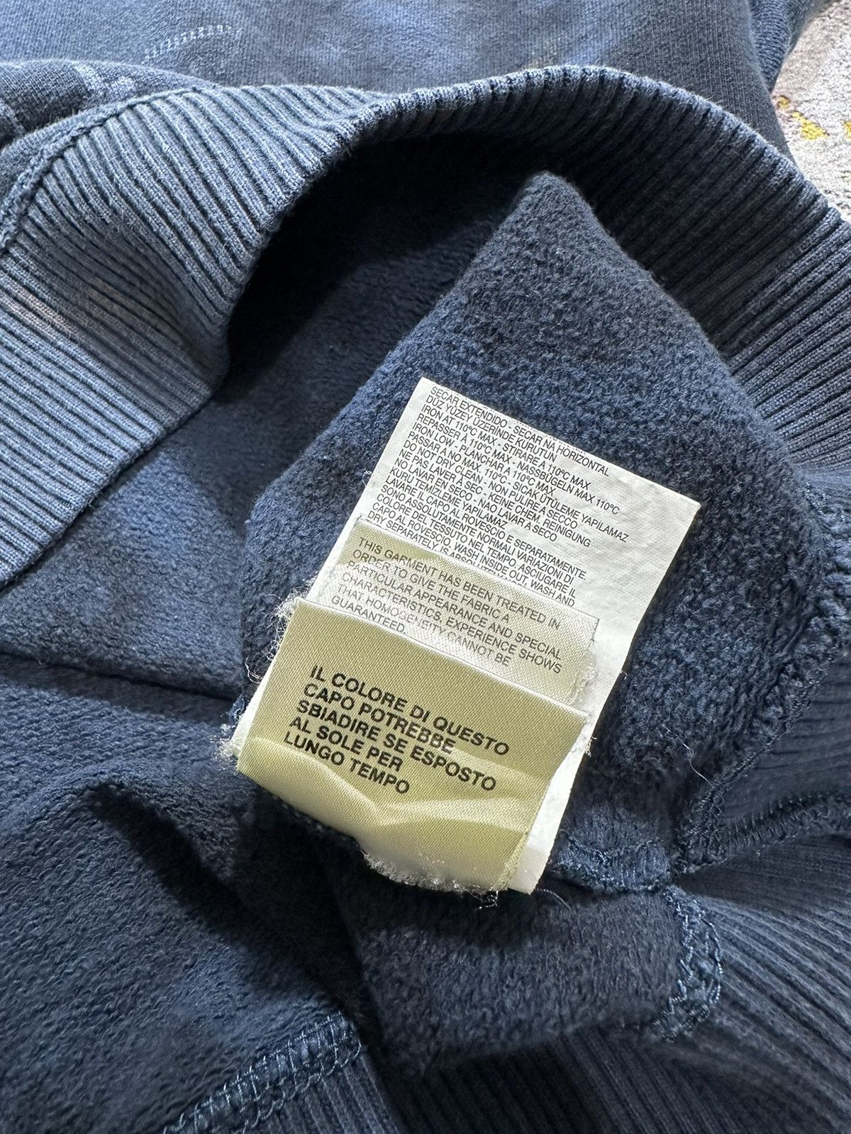 Diesel CRAZY FADED DIESEL 978 ABSTRACT POEM HOODIE Size US L / EU 52-54 / 3 - 15 Thumbnail