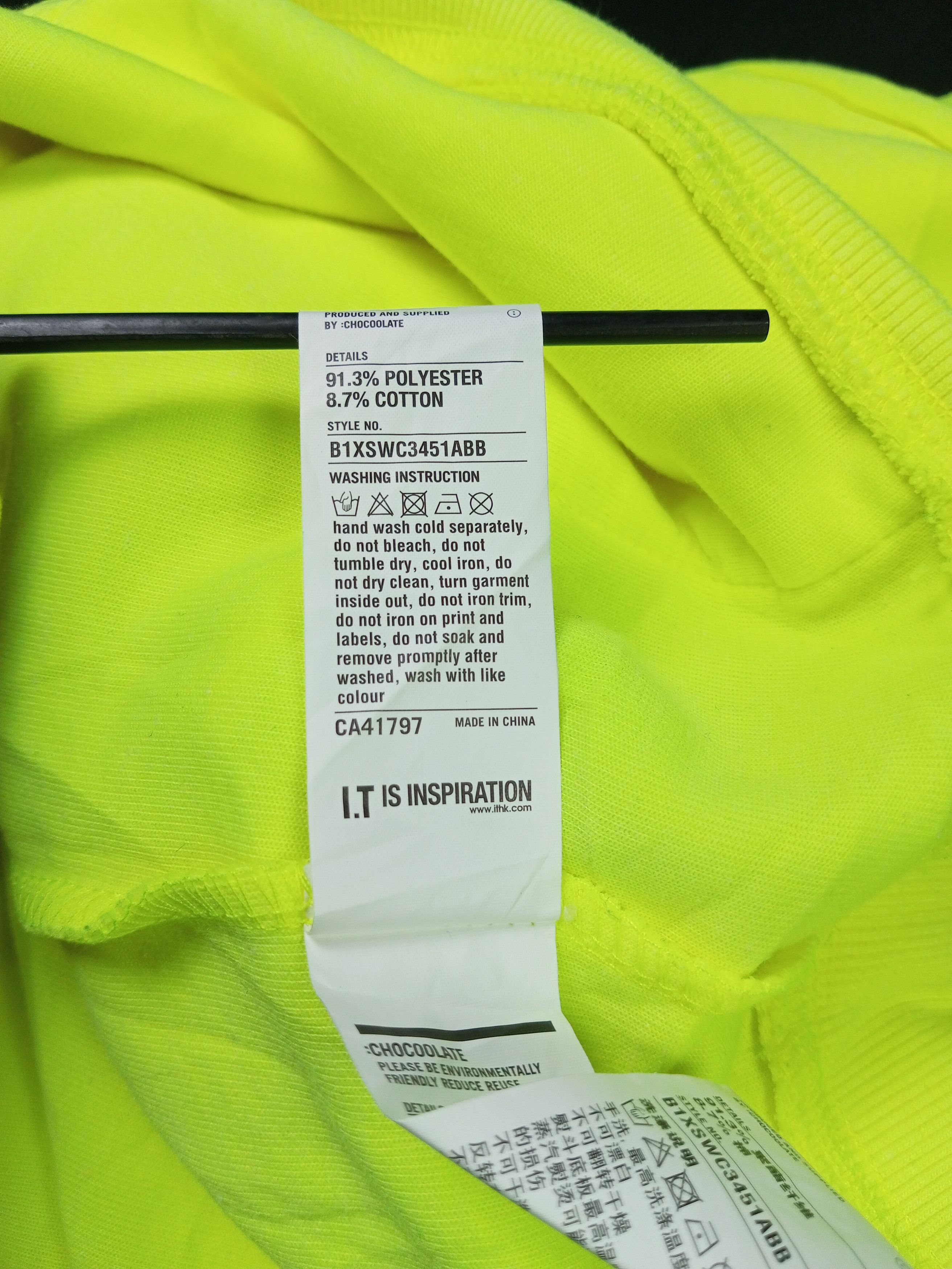 Chocolate × Japanese Brand Black Chocoolate Hoodie Neon Size M Size US M / EU 48-50 / 2 - 15 Thumbnail