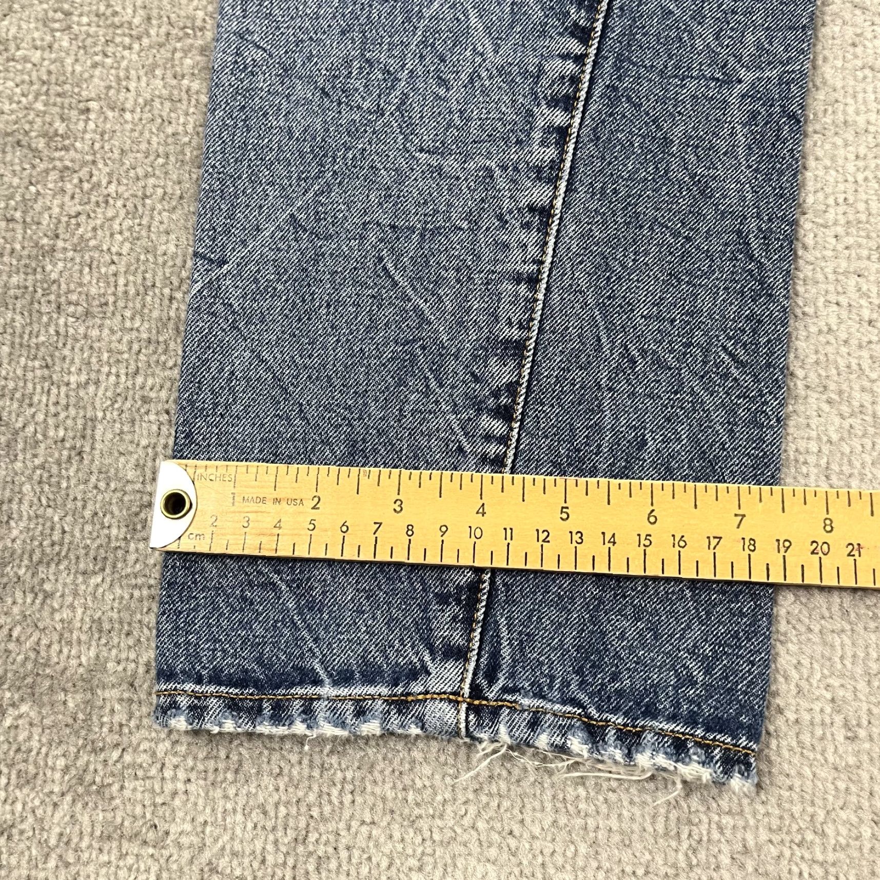 Todd Snyder Todd Snyder Selvedge Jeans Mens 34x33 Slim Fit Blue Denim Button Fly Made in USA Size US 34 / EU 50 - 6 Thumbnail
