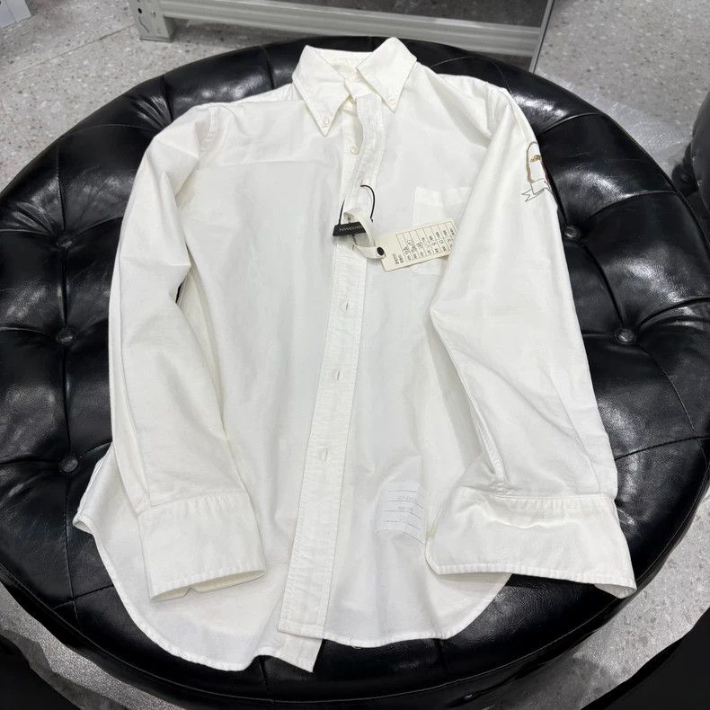 Thom Browne Thom Browne Dog embroidered long-sleeved shirt Size US S / EU 44-46 / 1 - 1 Thumbnail