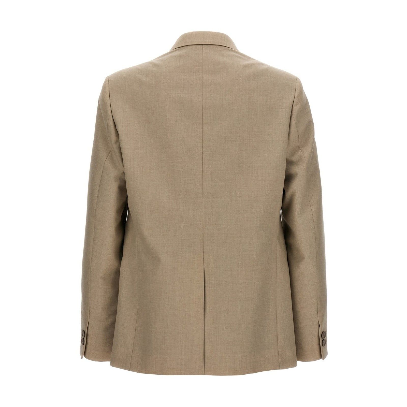 Fendi FENDI Single-Breasted Beige Wool Blazer Jacket New & Authent Size US S / EU 44-46 / 1 - 2 Thumbnail