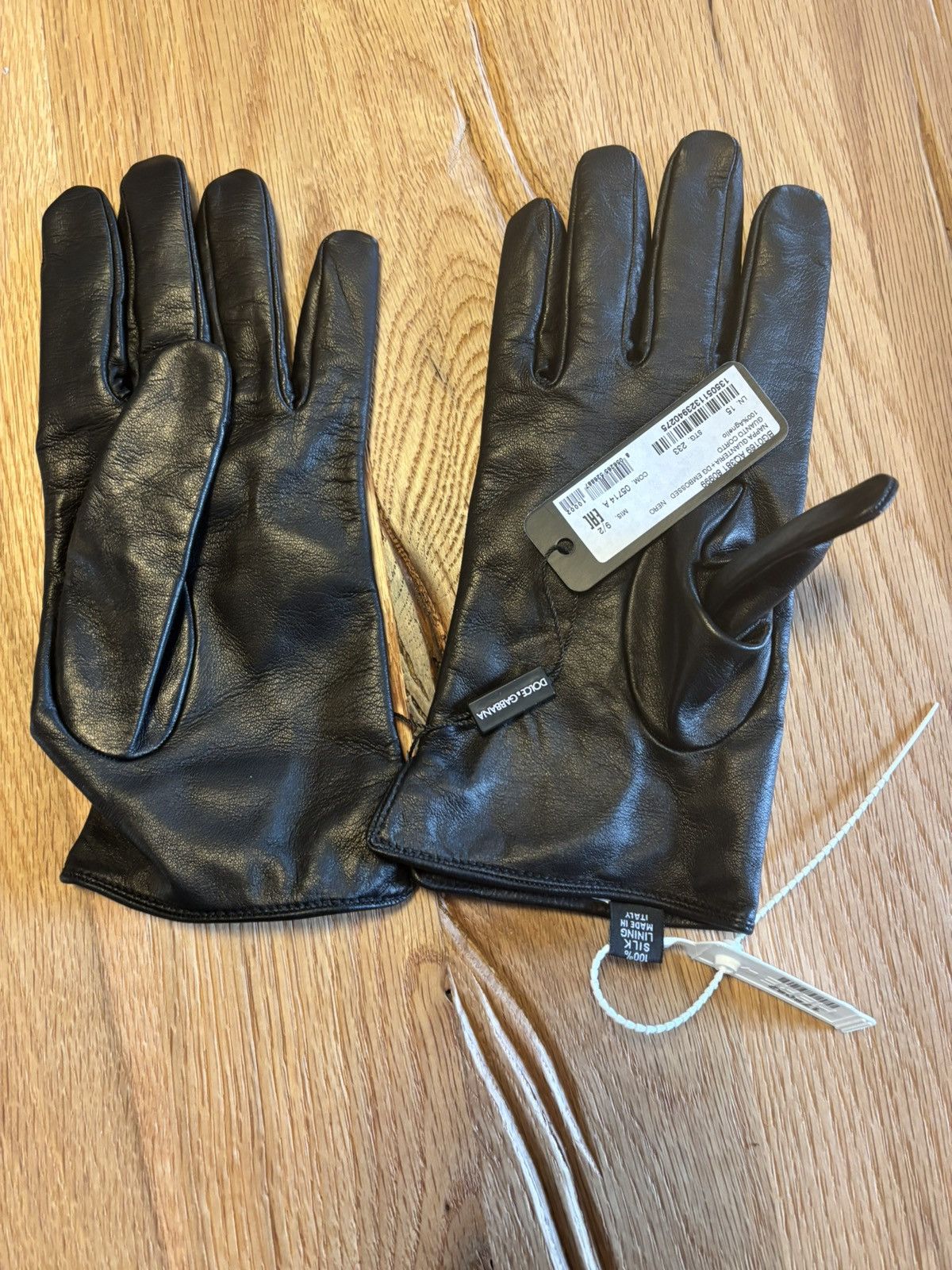 Dolce & Gabbana DOLCE AND GABBANA LEATHER GLOVES NEW Size ONE SIZE - 2 Thumbnail