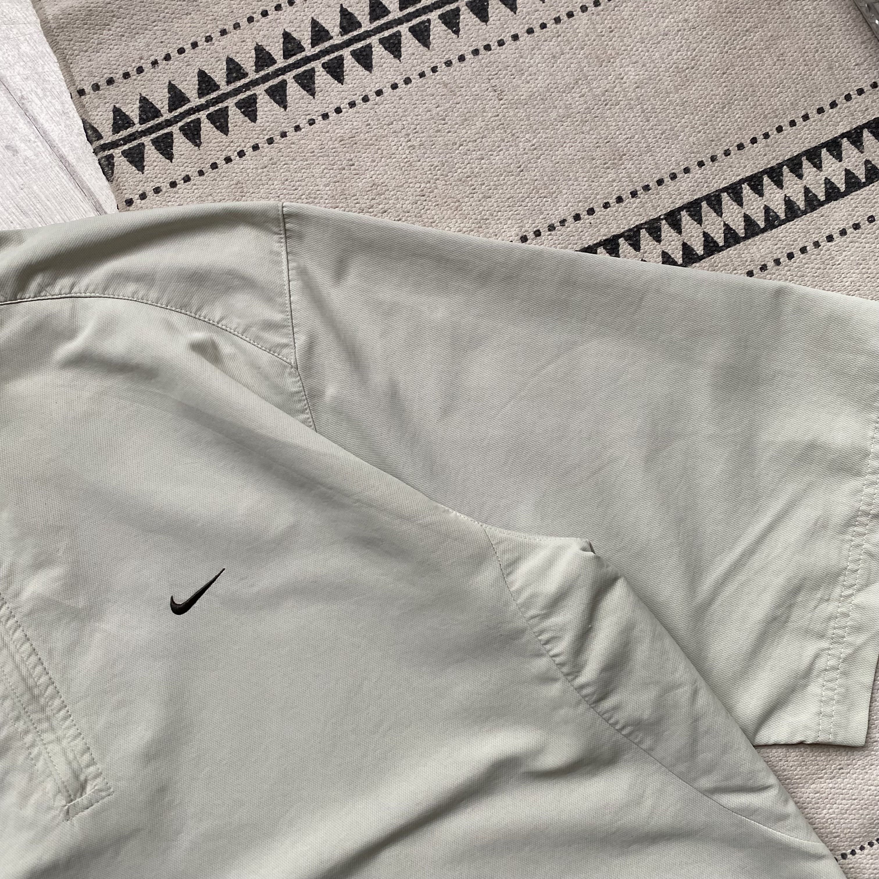 Nike Vintage 90s Nylon Nike baggy tee half zip t-shirt Size US L / EU 52-54 / 3 - 4 Thumbnail