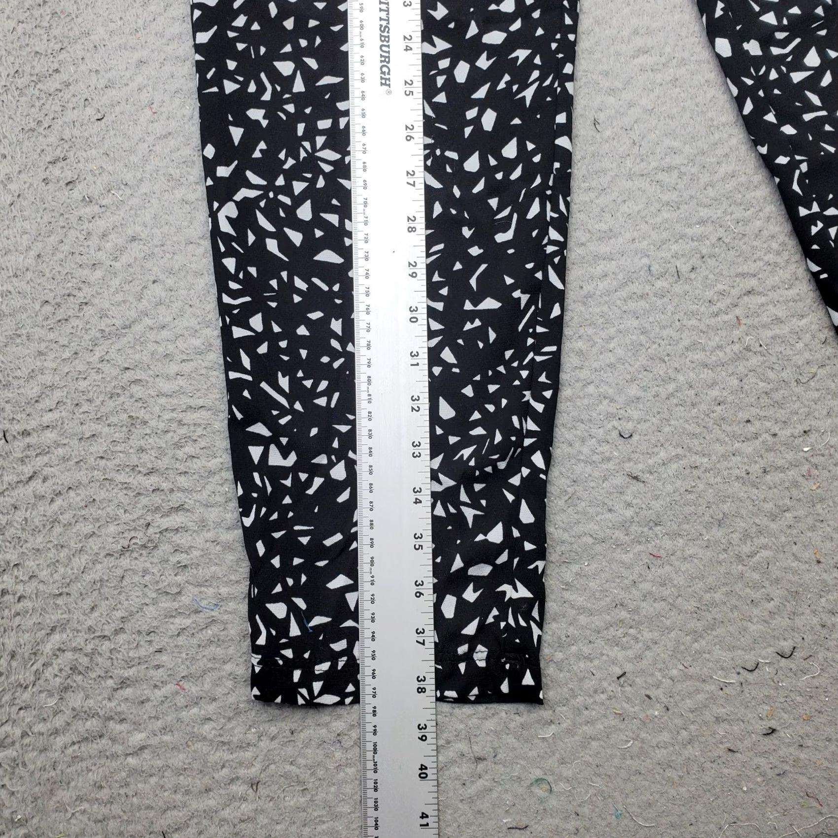 Vintage Zac & Rachel Womens M Multi Geo Print Regular Fit Trouser Pants Drawstring Waist Size 32" / US 10 / IT 46 - 3 Thumbnail