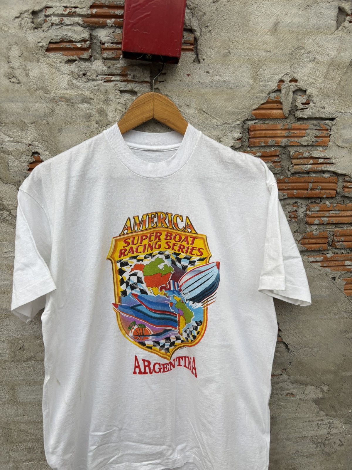 Vintage Vintage 1995 America Super Boat Racing Size US L / EU 52-54 / 3 - 2 Thumbnail