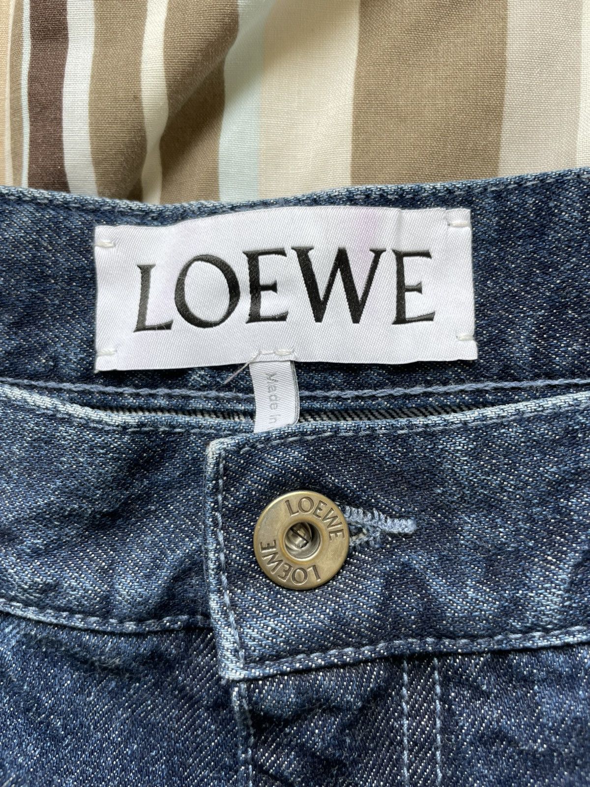 Loewe Patched Patchwork Jeans Denim Carpenter Trousers H526Y11X06 Size US 28 / EU 44 - 5 Thumbnail