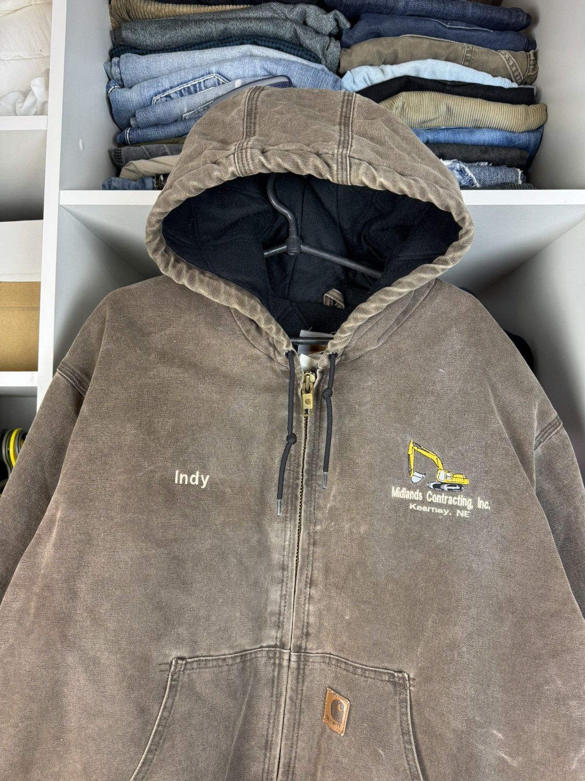 Carhartt Vintage Carhartt J130 CHT Active Jacket Faded Canvas Size US XXL / EU 58 / 5 - 2 Thumbnail