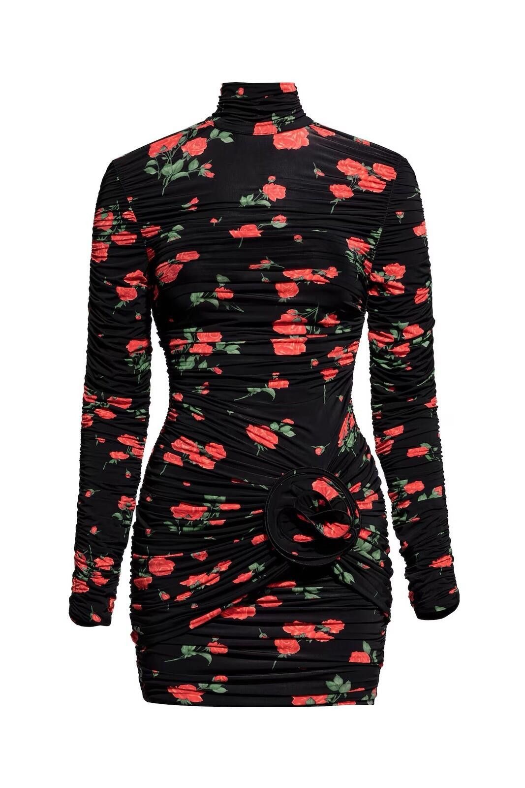 Other NEW H&M MAGDA BUTRYM Rose High Neck Dress mock large l Size L / US 10 / IT 46 - 1 Preview