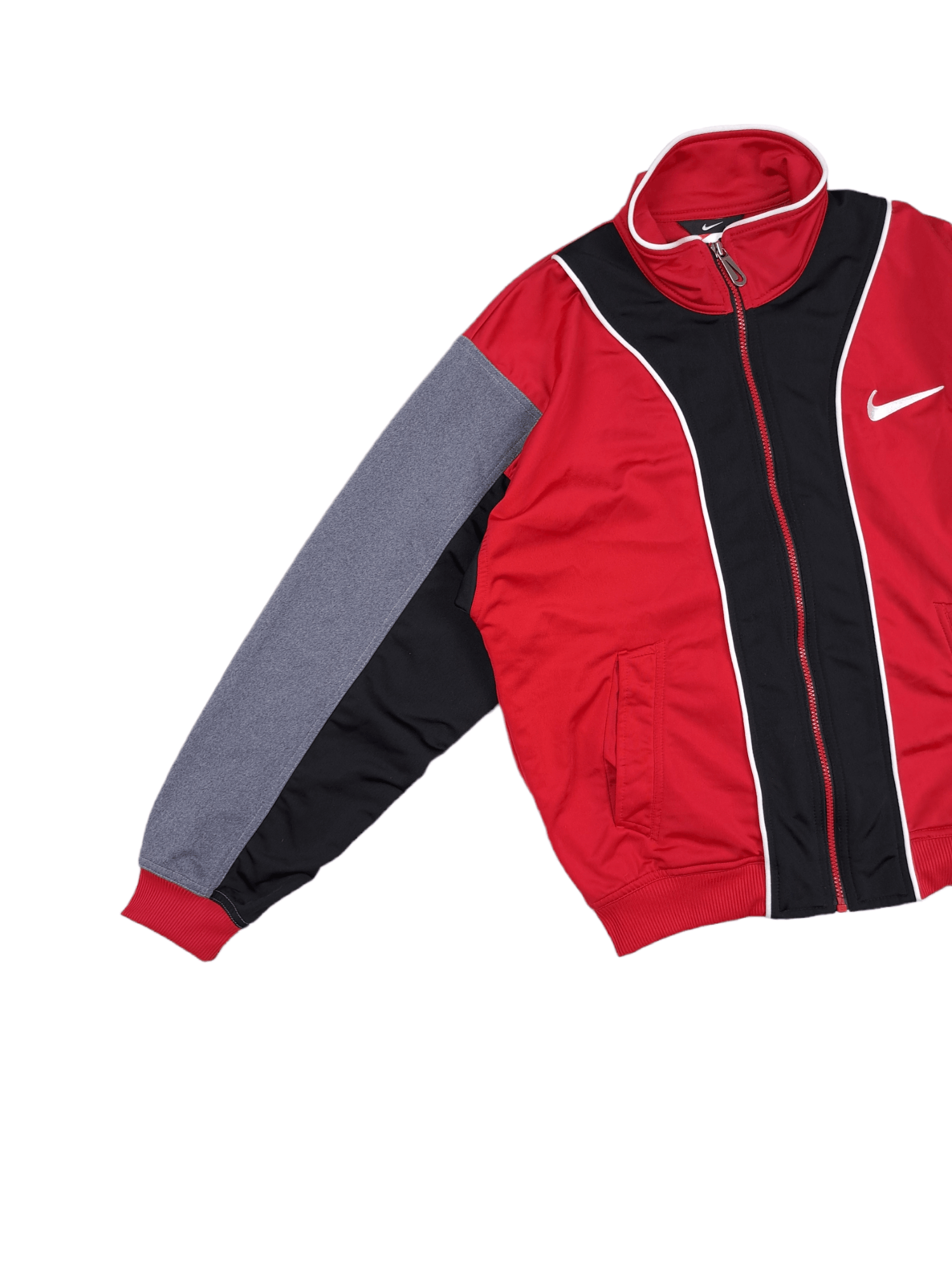Nike × Vintage 💎 80's White Tag Spell out Full Zip Sweatshirt Hoodie y2k Size US S / EU 44-46 / 1 - 4 Thumbnail