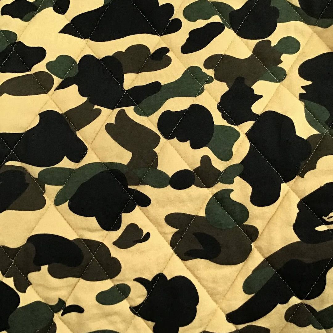 Bape BAPE Quilted 1st camo yellow full zip hoodie a bathing ape Size US S / EU 44-46 / 1 - 2 Thumbnail