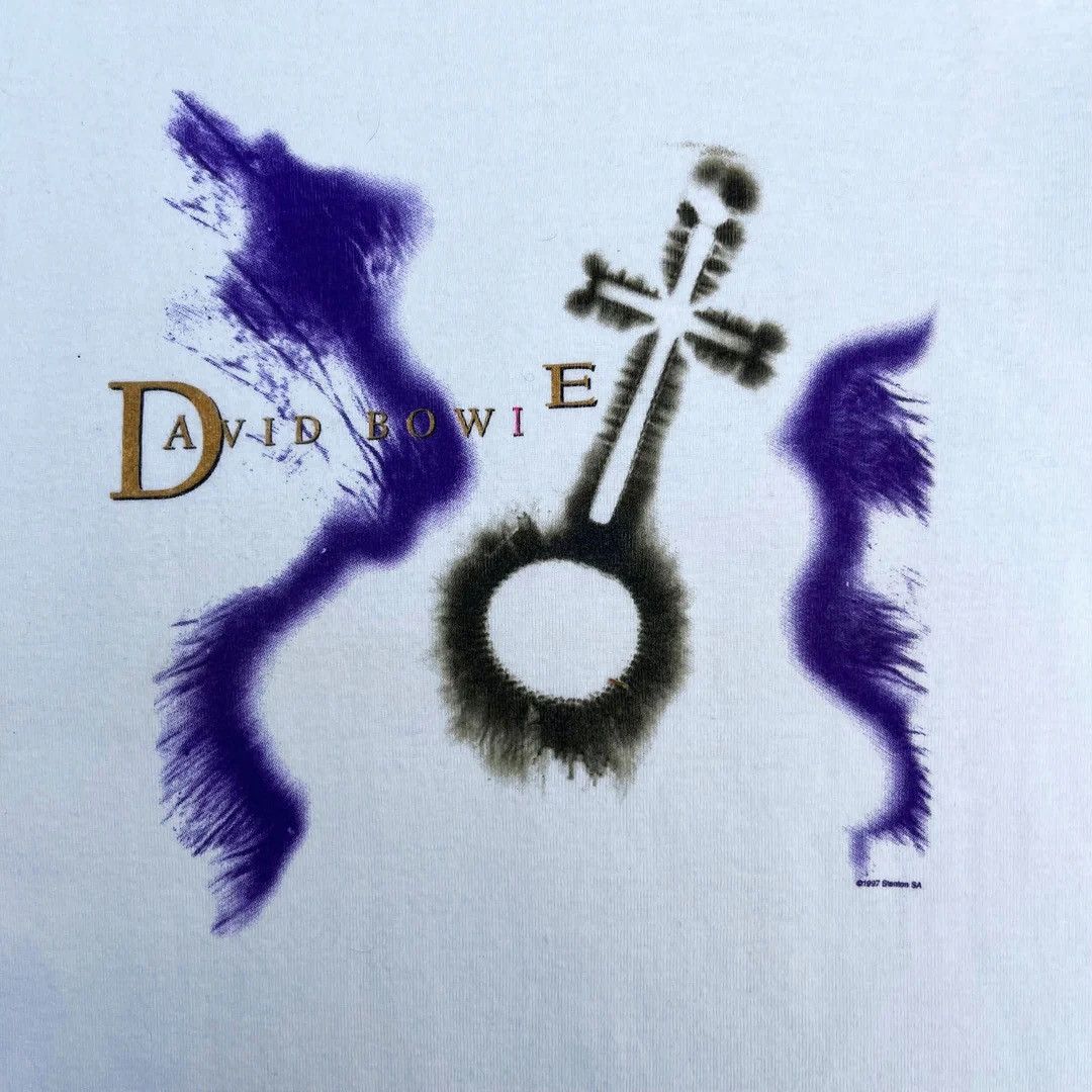 Band Tees × Vintage David Bowie 1997 Vintage Earthling Tour Graphic Top T-Shirt Size S / US 4 / IT 40 - 2 Thumbnail