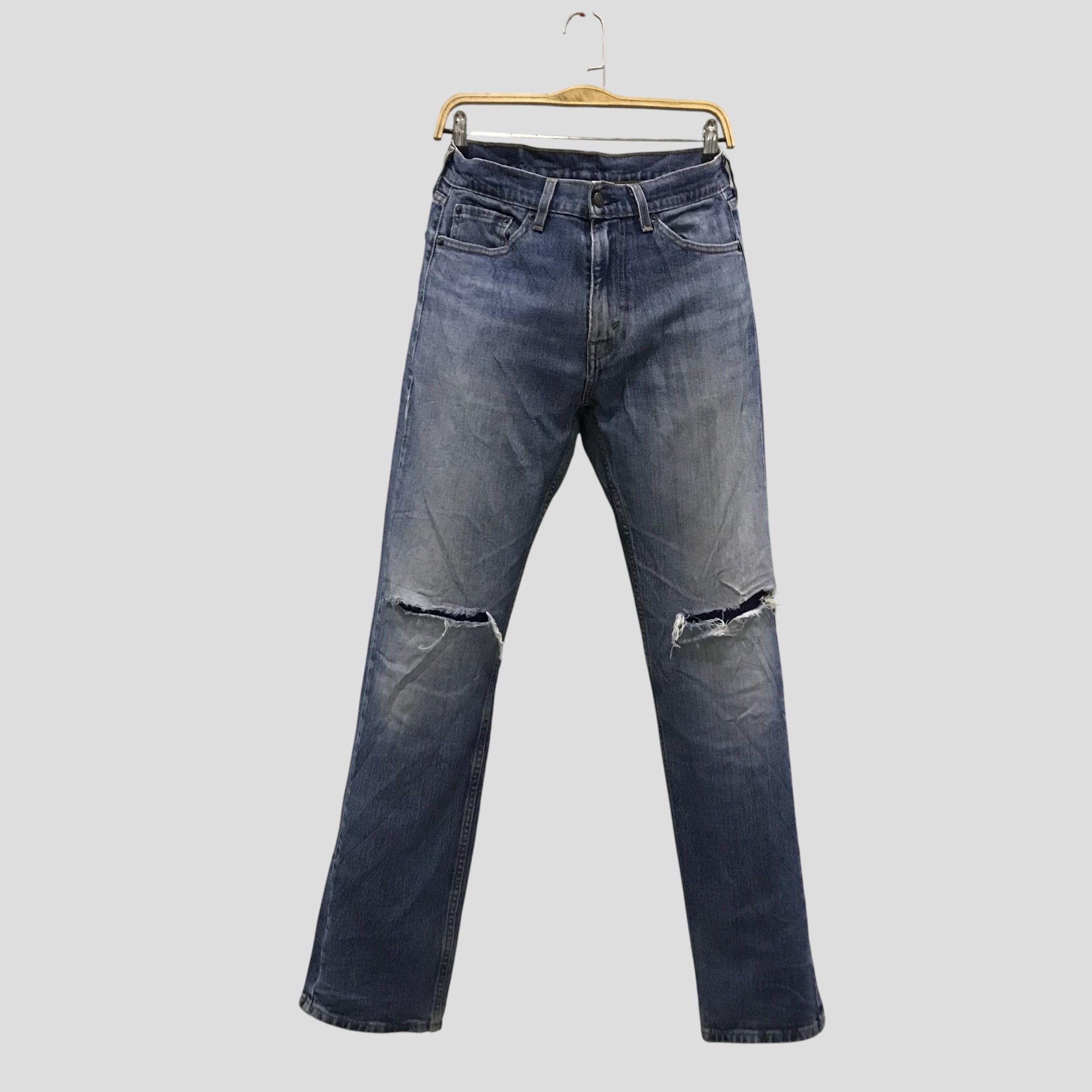 Levi's Vintage Levi's 505 Jeans Distressed Ripped Knees 90s Style Size US 30 / EU 46 - 1 Thumbnail