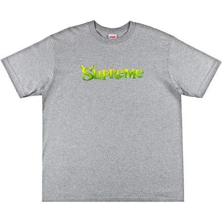 Supreme Supreme Shrek Tee 'Heather Grey' Size US L / EU 52-54 / 3 - 1 Thumbnail