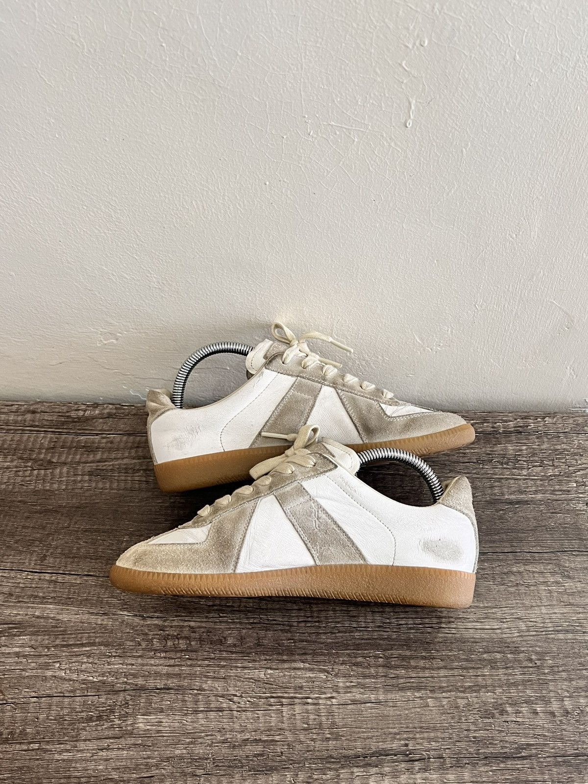 Maison Margiela Gats Replica White-Gray Sneakers Size US 7.5 / IT 37.5 - 4 Thumbnail