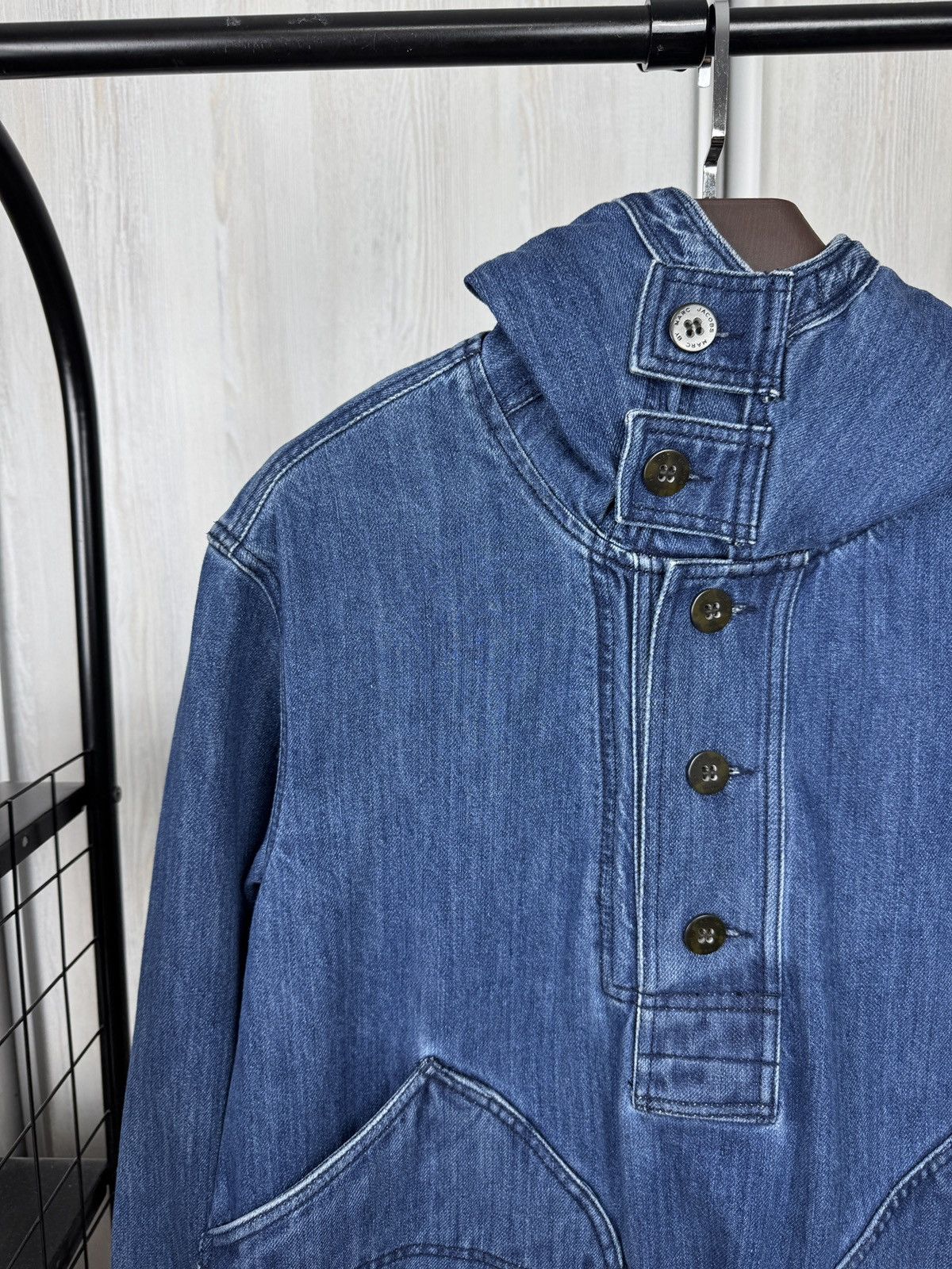 Marc by Marc Jacobs MARC BY MARC JACOBS 4-Pocket Denim Hooded Jacket 40s US Navy Size US M / EU 48-50 / 2 - 4 Thumbnail