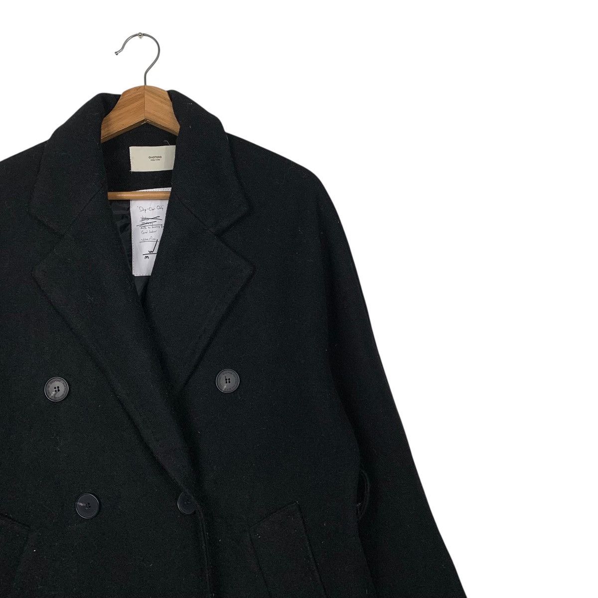 Japanese Brand Japanese Brand Ohotoro Double Breasted Black Coat Size US M / EU 48-50 / 2 - 5 Thumbnail