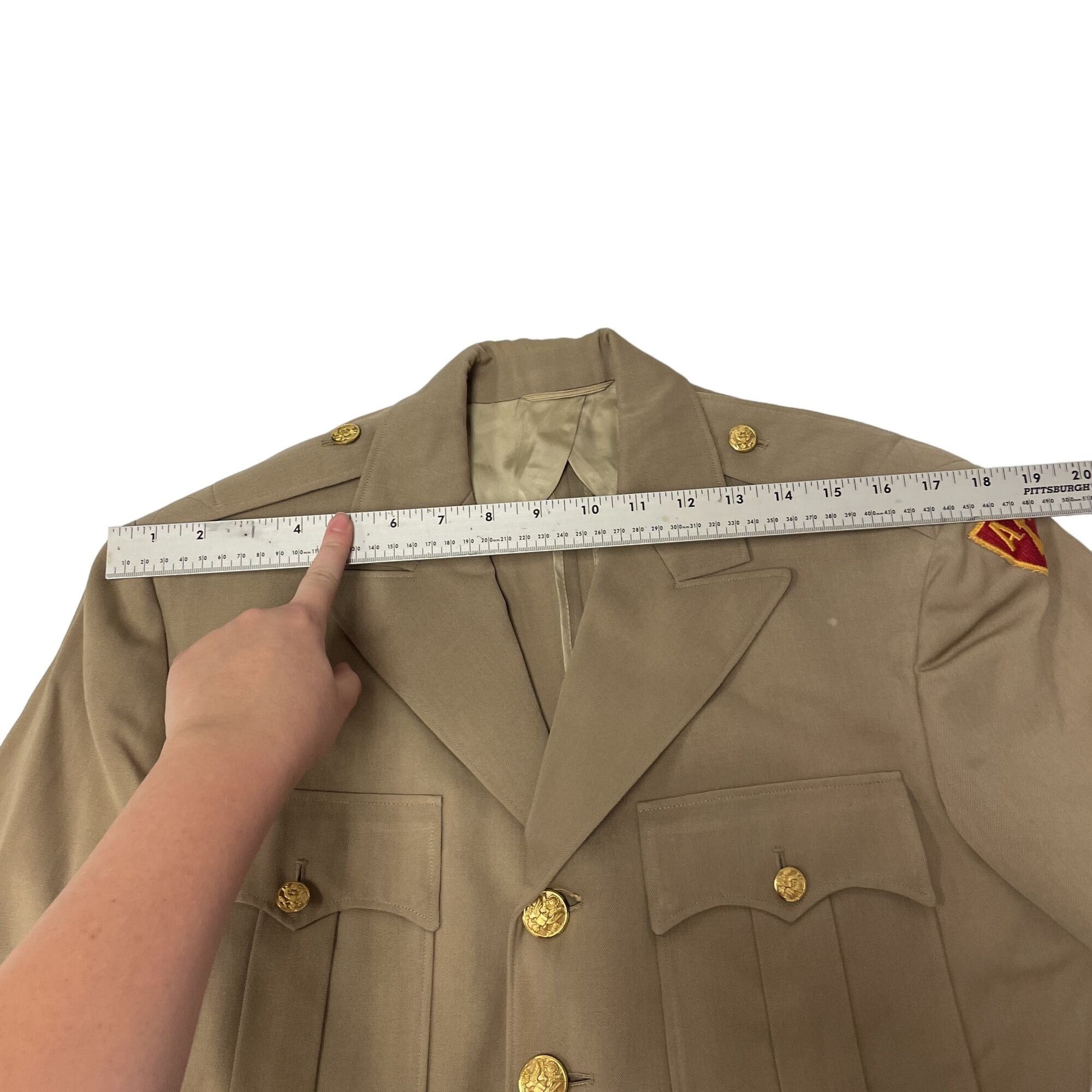 Other Vtg BESPOKE US Army Officers Uniform Military Jacket Size 36R - 8 Thumbnail