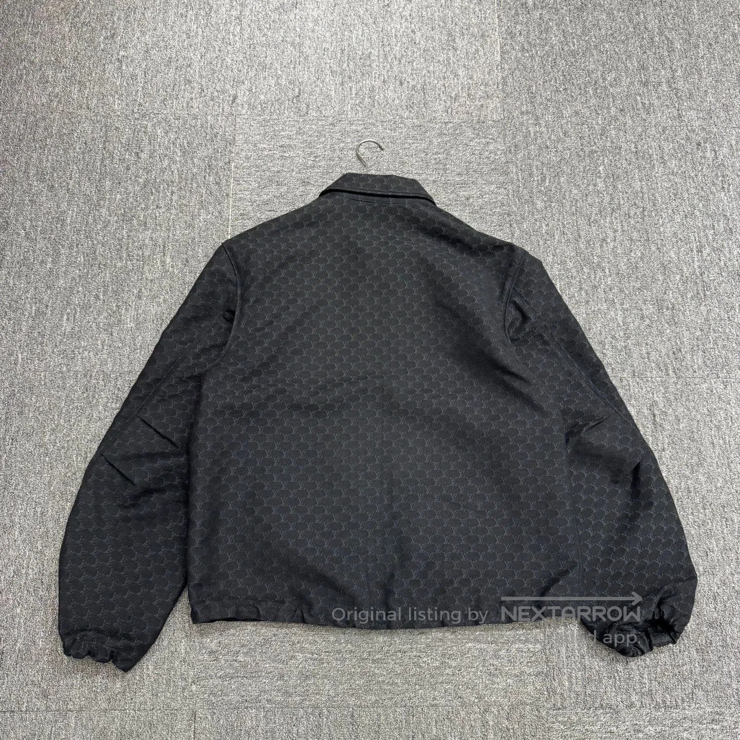 Louis Vuitton Black Patterned Zip-Front Jacket Size L. Size US L / EU 52-54 / 3 - 6 Thumbnail