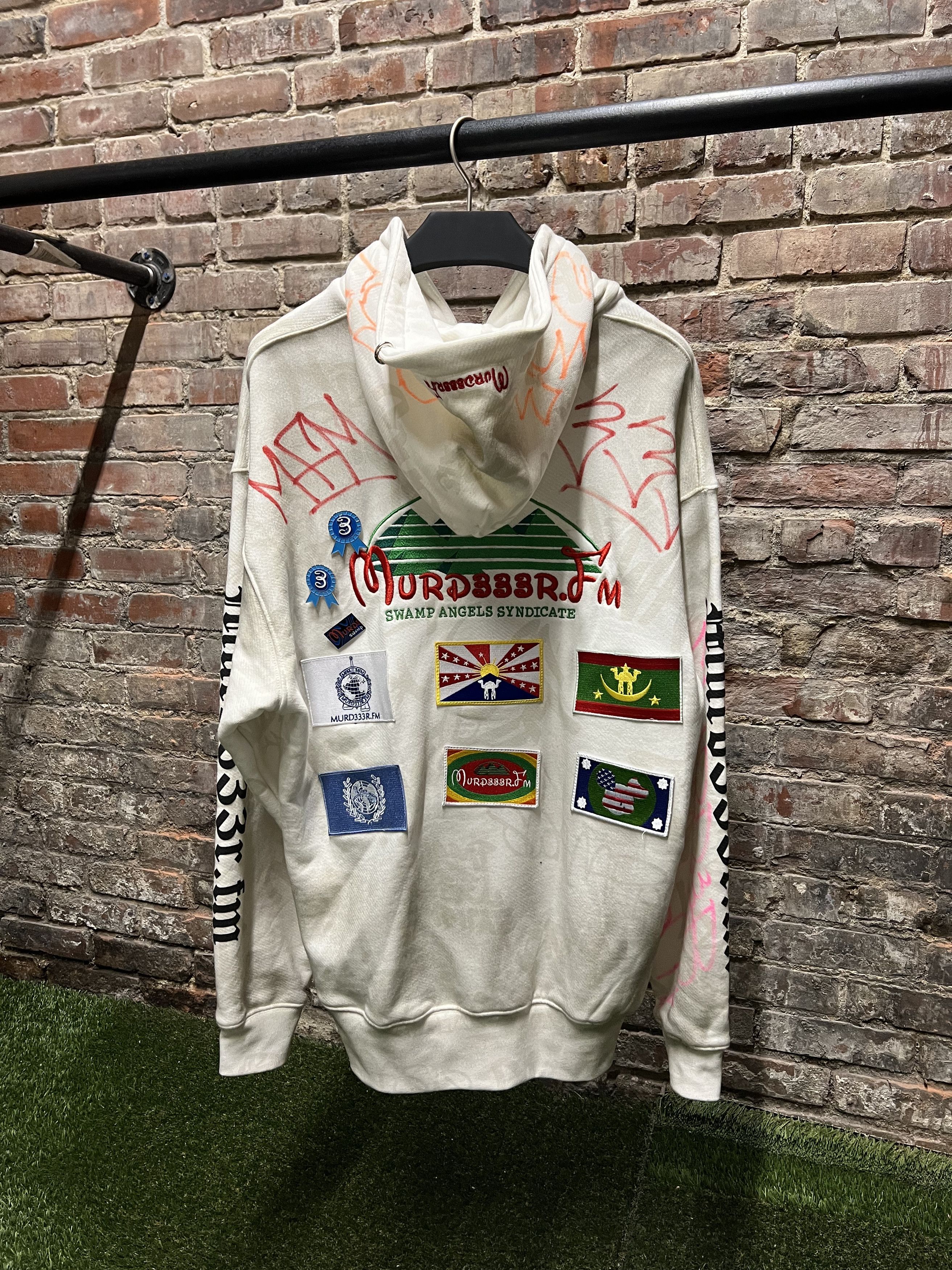 murd333r.fm Murd333r.FM Complexcon Exclusive 1/1 Signed Graffiti Hoodie Size US L / EU 52-54 / 3 - 2 Thumbnail