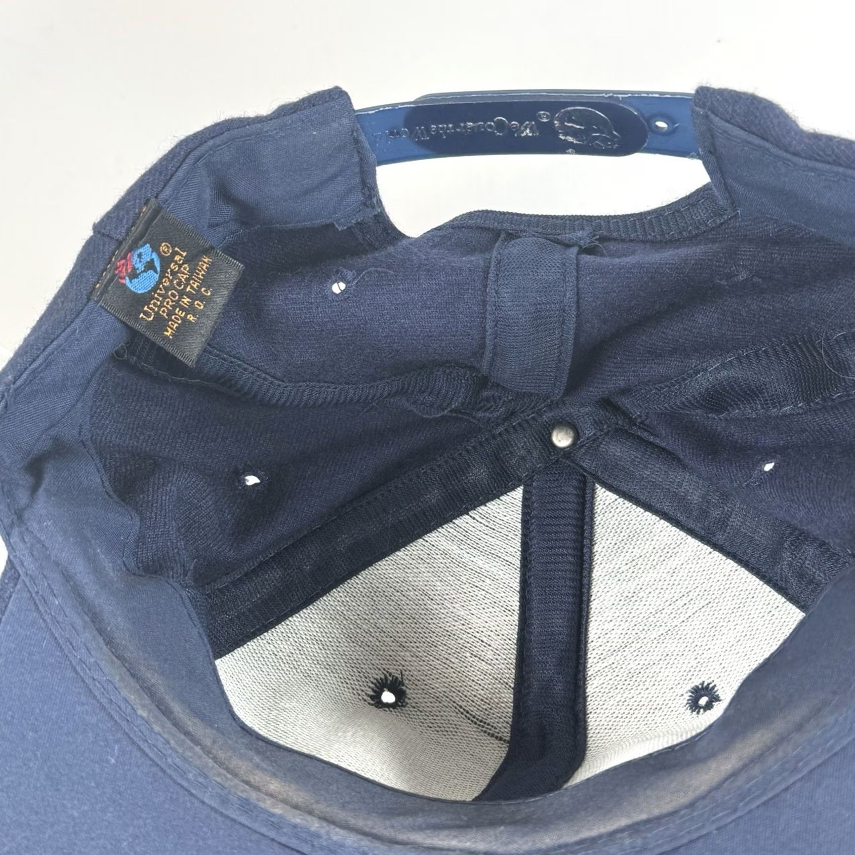 Vintage Navy Hat USA Snapback USS Intrepid CVS-11 Essex Class Aircraft Carrier Navy Blue One Size Men Universal USA Hat Size ONE SIZE - 5 Thumbnail