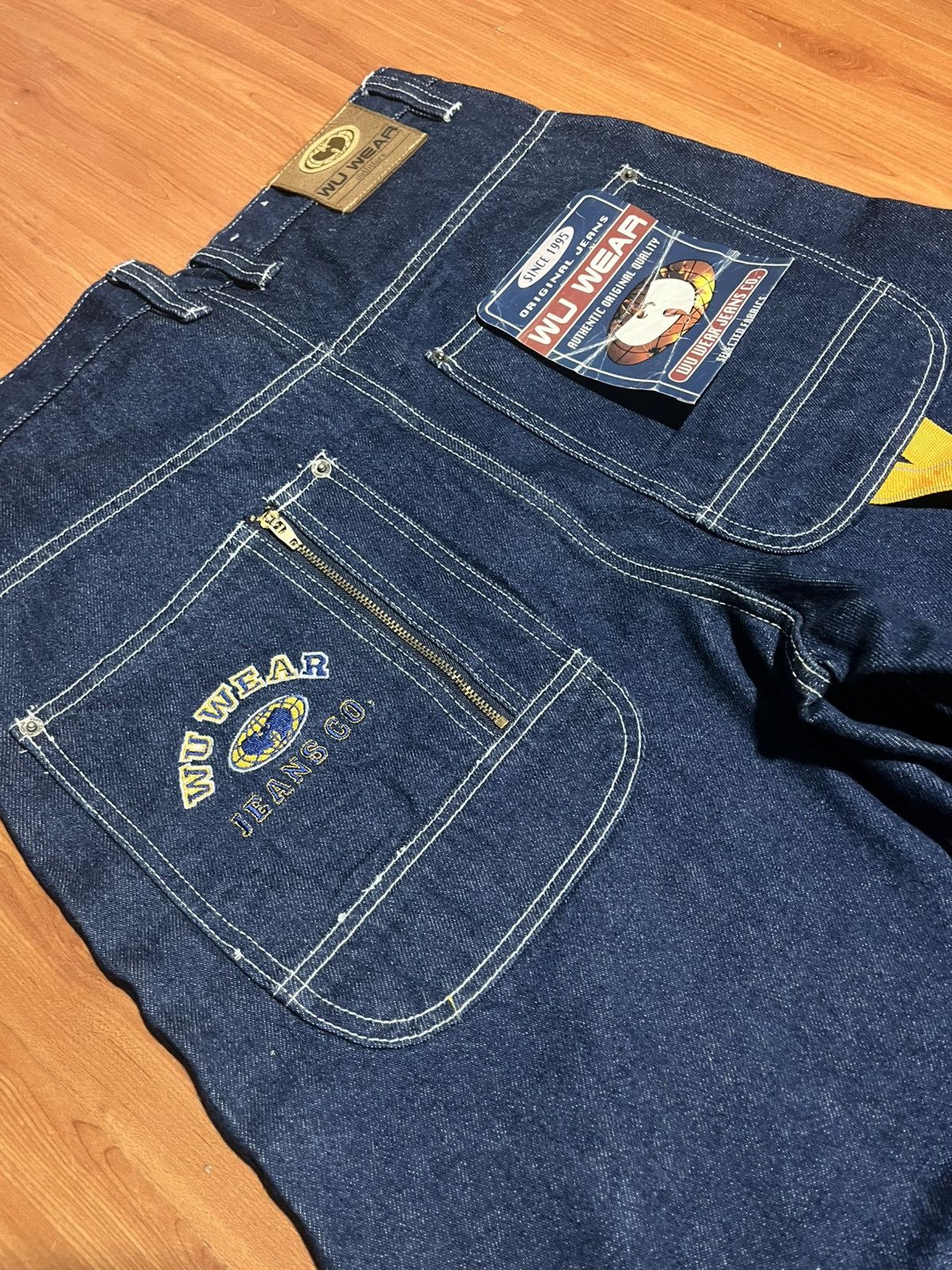 Wu-Tang Clan Vintage Rare Wu-wear Y2K carpenter jeans Size US 33 - 17 Thumbnail