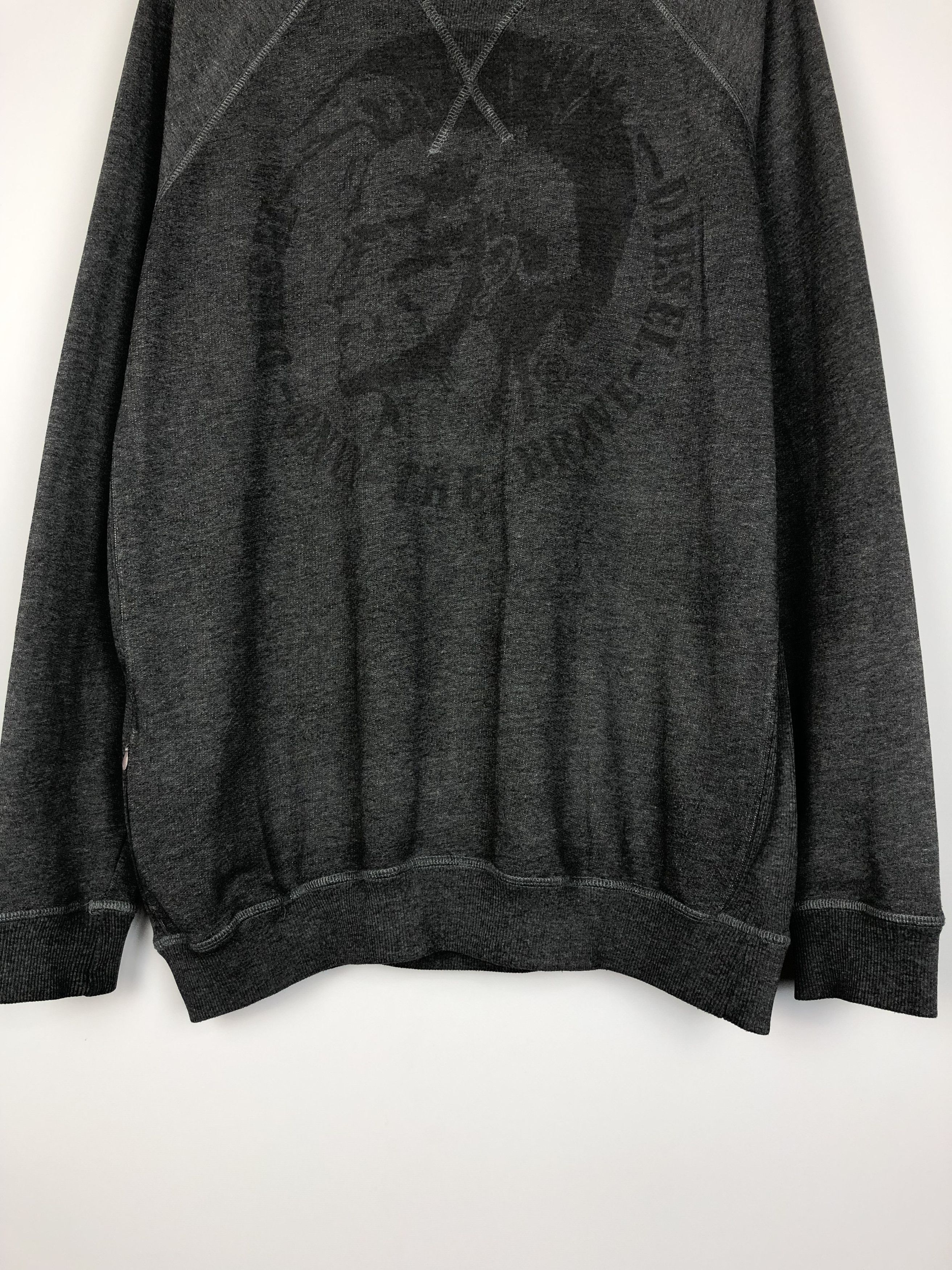 Diesel Diesel Sweatshirt Crewneck Center Logo Gray size M Size US M / EU 48-50 / 2 - 3 Thumbnail