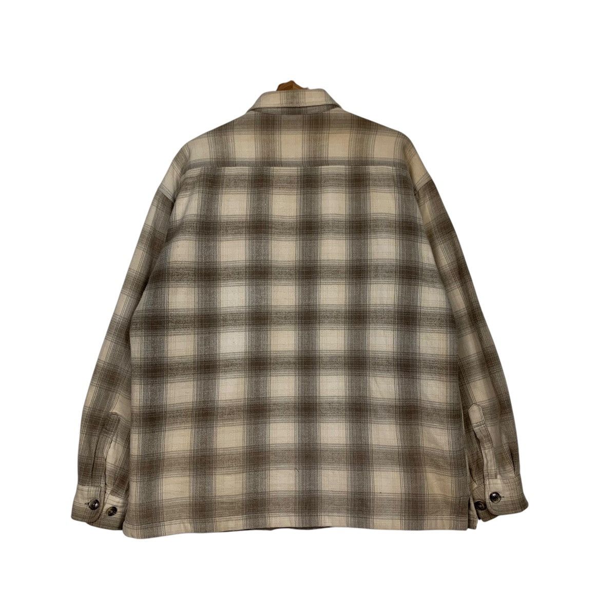 Vintage 90's SEA HOP Shadow Plaid 4 Pocket Flannel Jacket #2838-C128 Size US L / EU 52-54 / 3 - 16 Thumbnail