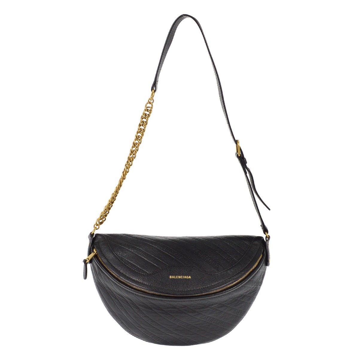 Balenciaga Balenciaga Souvenir Belt Bag Logo Embossed Leather Size ONE SIZE - 1 Thumbnail