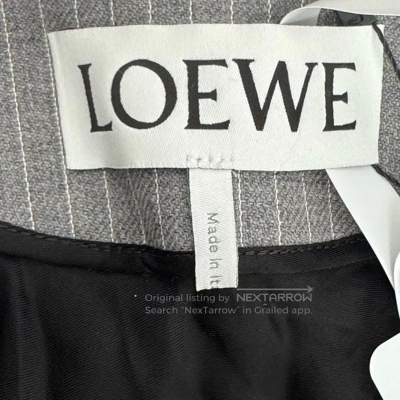 Loewe Loewe Striped Woolen Wool Overcoat Size XXS / US 00 / IT 34 - 2 Thumbnail