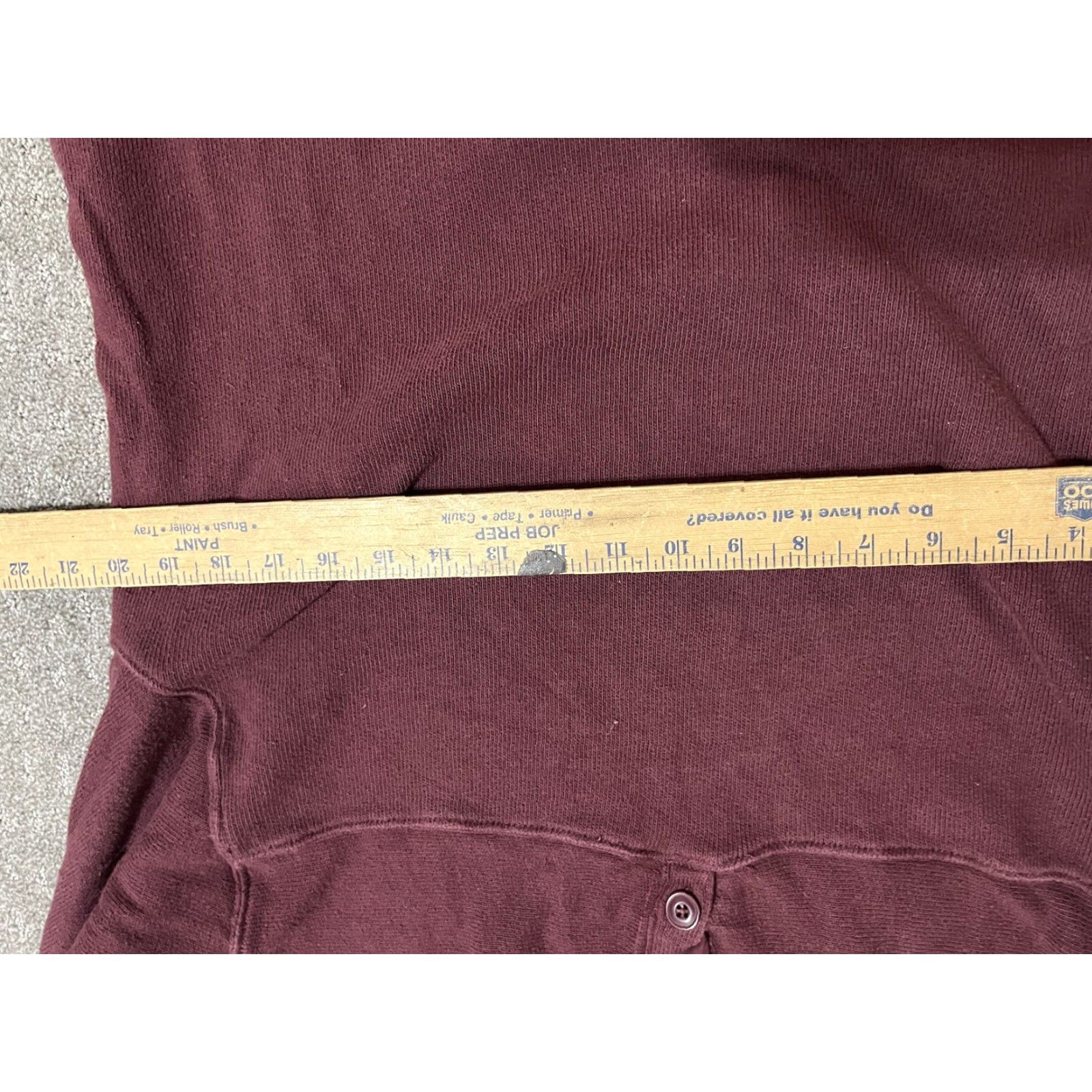 Gap VINTAGE Gap Mens Button Up Collar Sweater Maroon Pullover Knit XL Burgundy Acrylic Cotton Nylon Button Closure Pullover Knit Outdoor Fall Winter Mens Size US XL / EU 56 / 4 - 4 Thumbnail