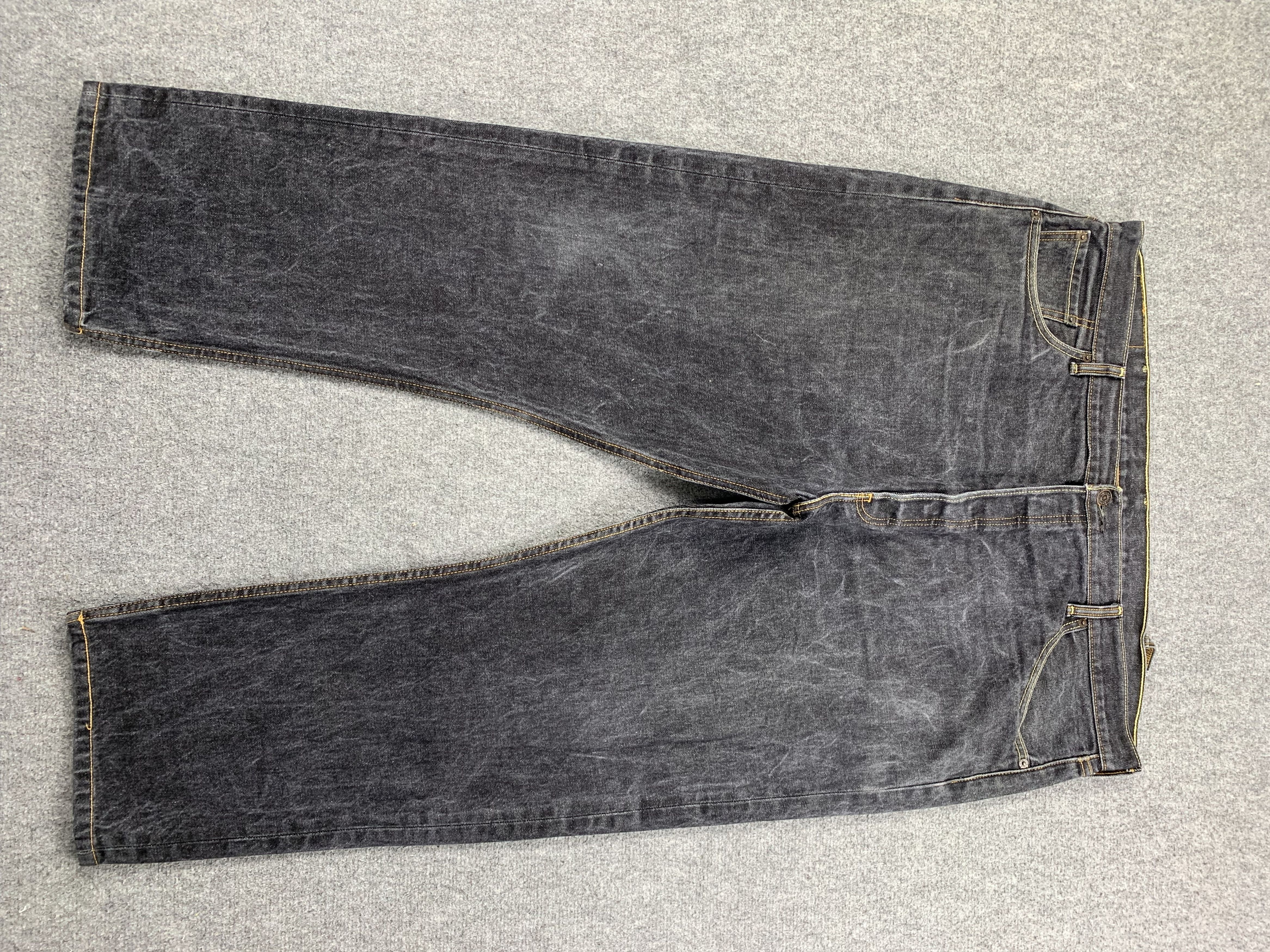 image of Levis 501 Faded Black Jeans, Men's (Size 43)