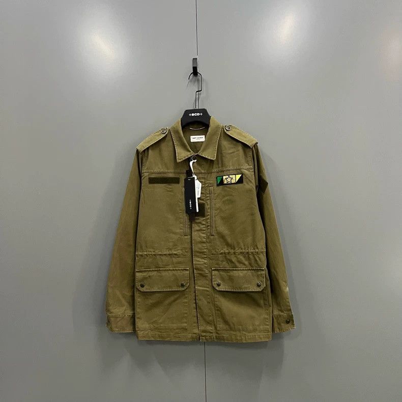 Saint Laurent Paris Saint Laurent Shark Embroidery Jacket Size 48 Size US M / EU 48-50 / 2 - 1 Thumbnail