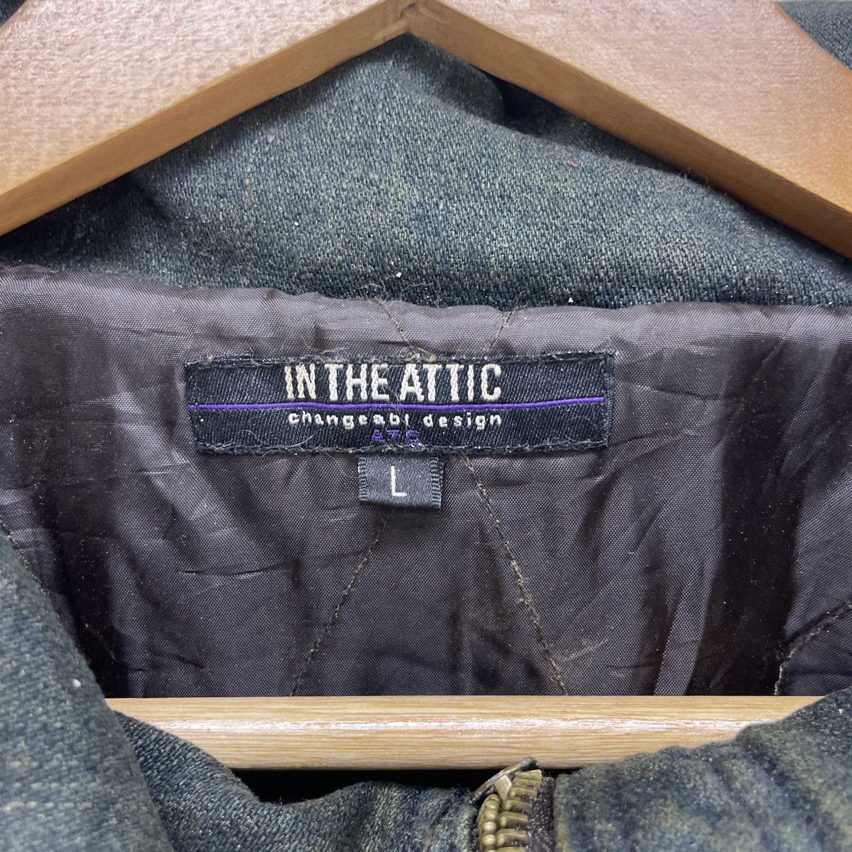 In The Attic 💥 In the Attic Reconstructed Denim Jeans Fur Jacket Size US M / EU 48-50 / 2 - 15 Thumbnail