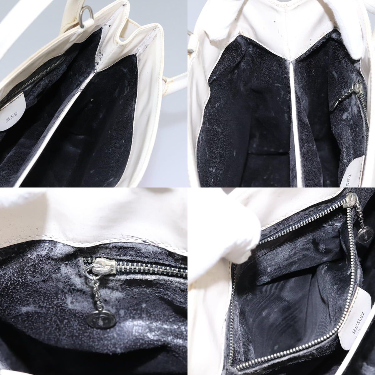 Gucci GUCCI Hand Bag Enamel White Size ONE SIZE - 12 Thumbnail