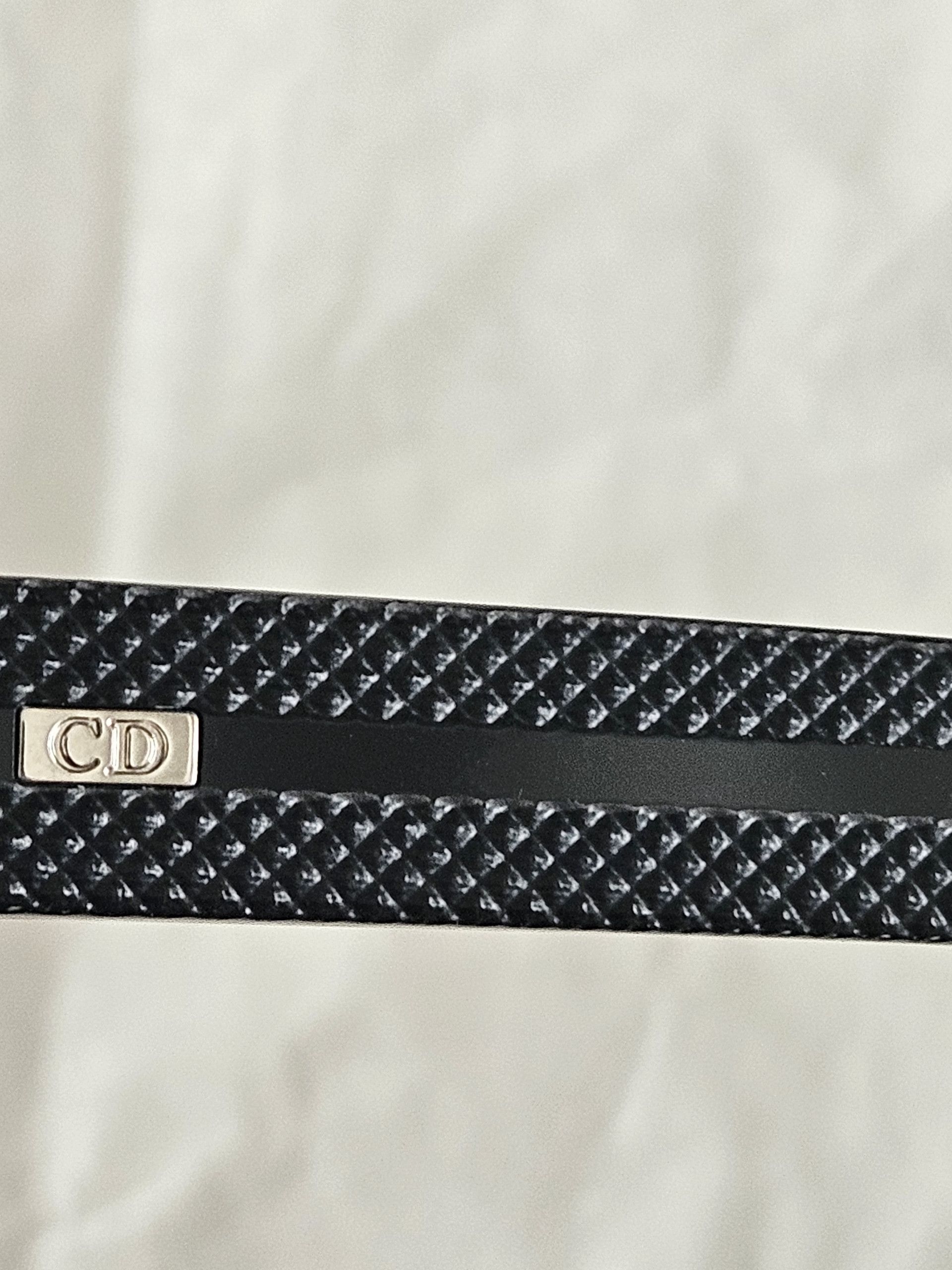Dior Hedi slimane black tie "clous de paris" Size ONE SIZE - 4 Thumbnail